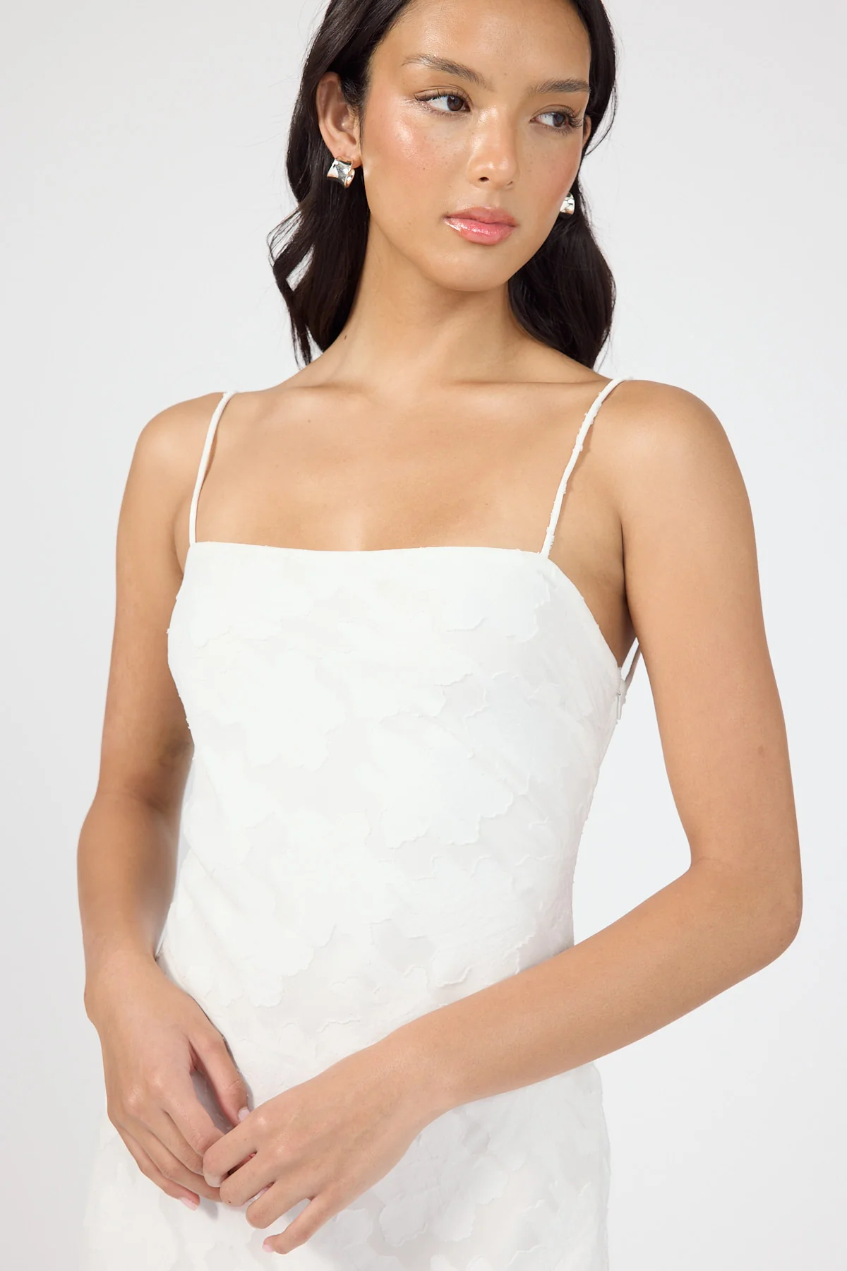 Perfect Stranger Hattie Jacquard Maxi Dress White - Image 2