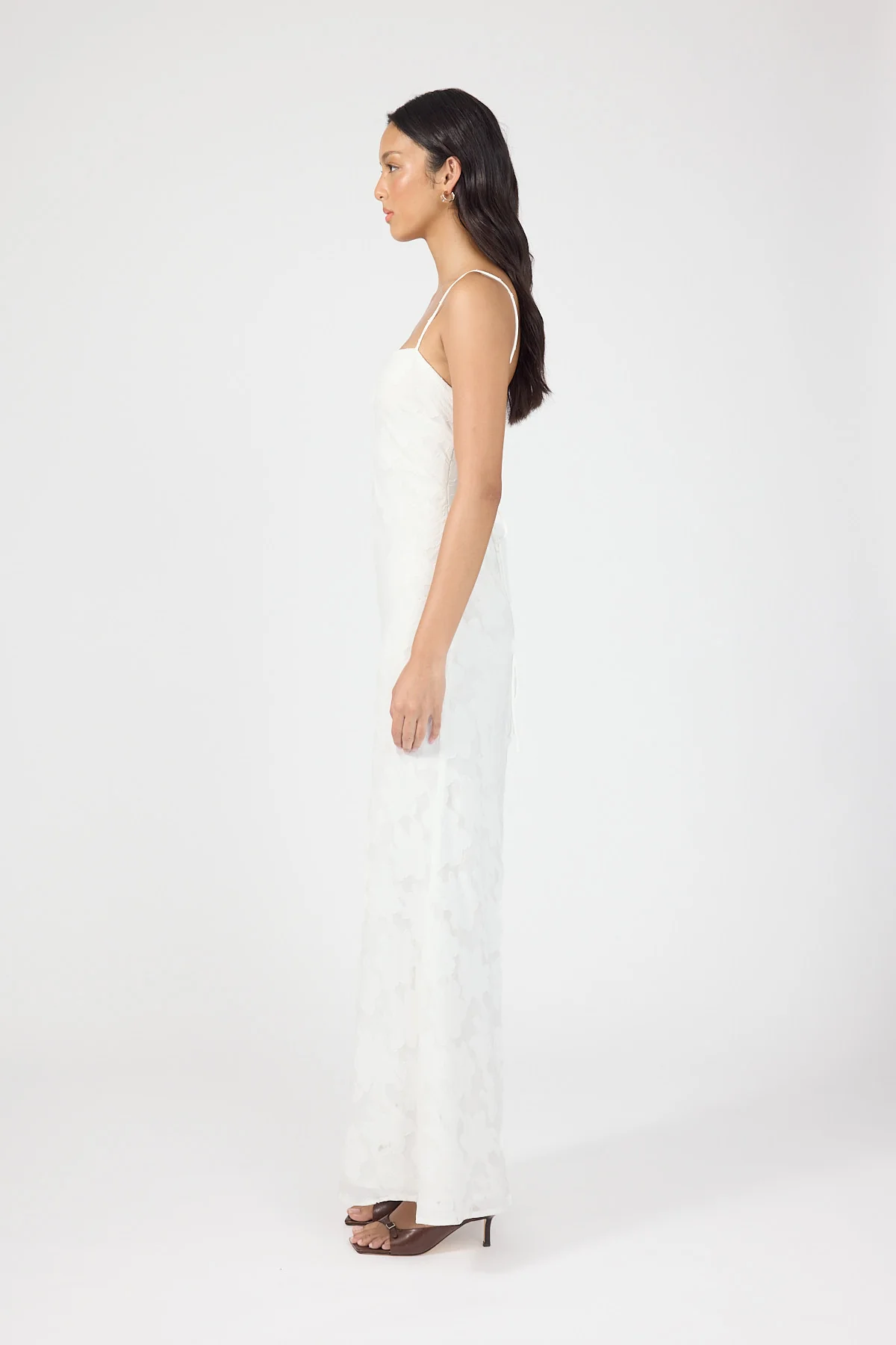 Perfect Stranger Hattie Jacquard Maxi Dress White - Image 3