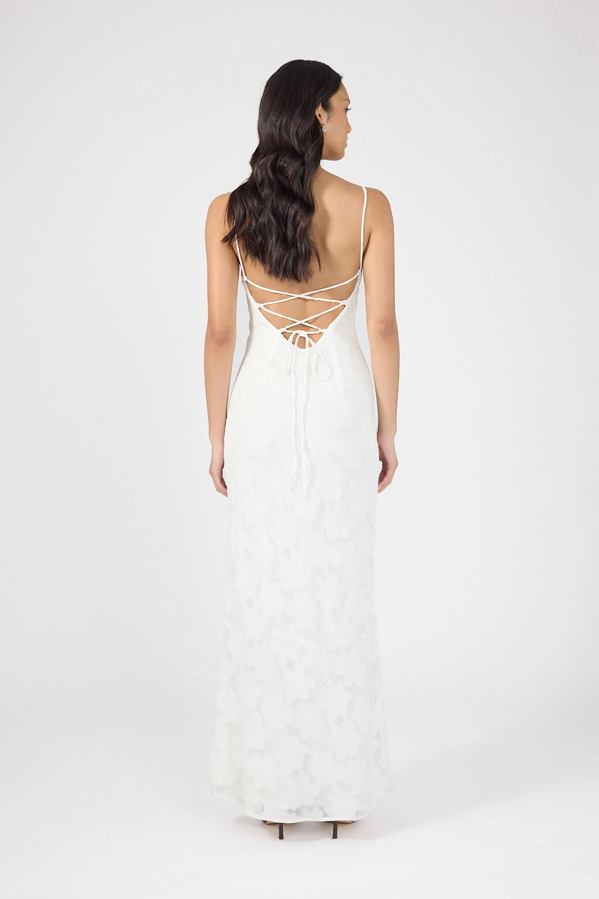 Perfect Stranger Hattie Jacquard Maxi Dress White - Image 4