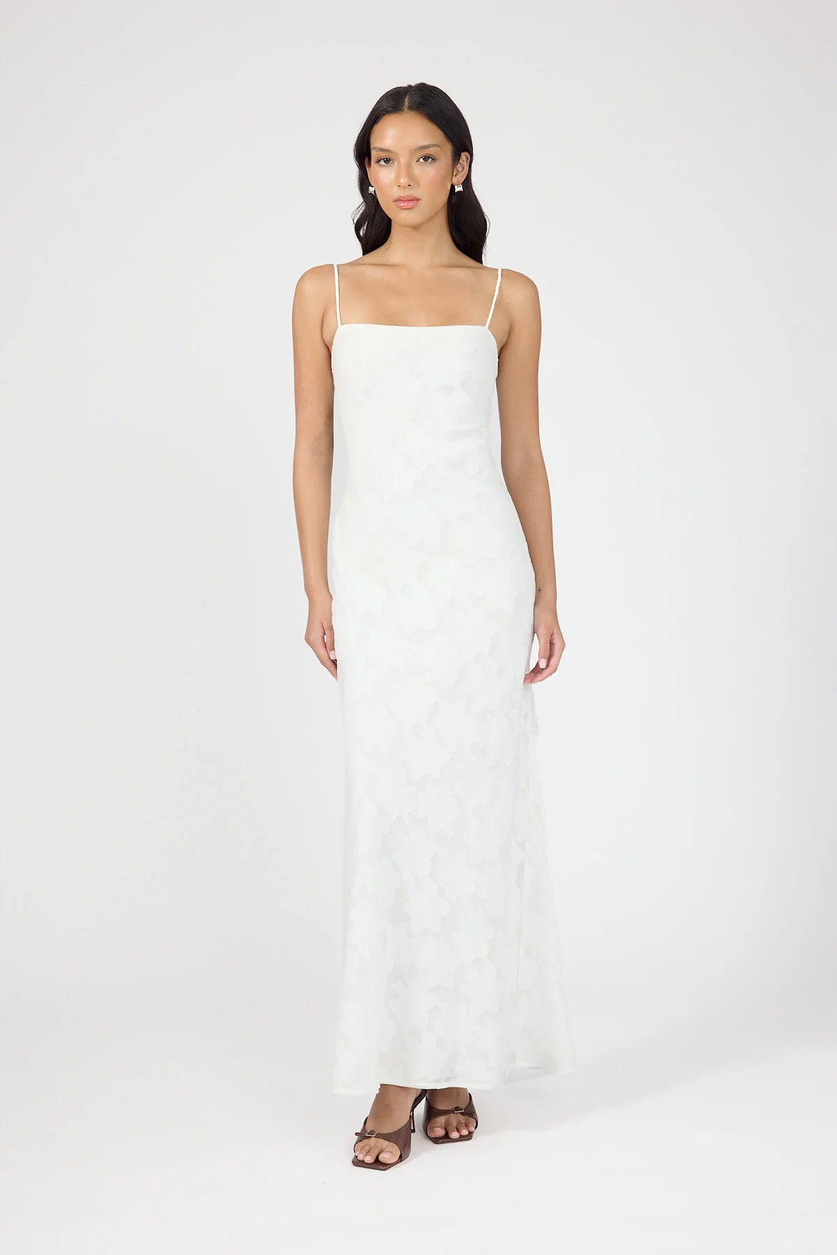 Perfect Stranger Hattie Jacquard Maxi Dress White - Image 5