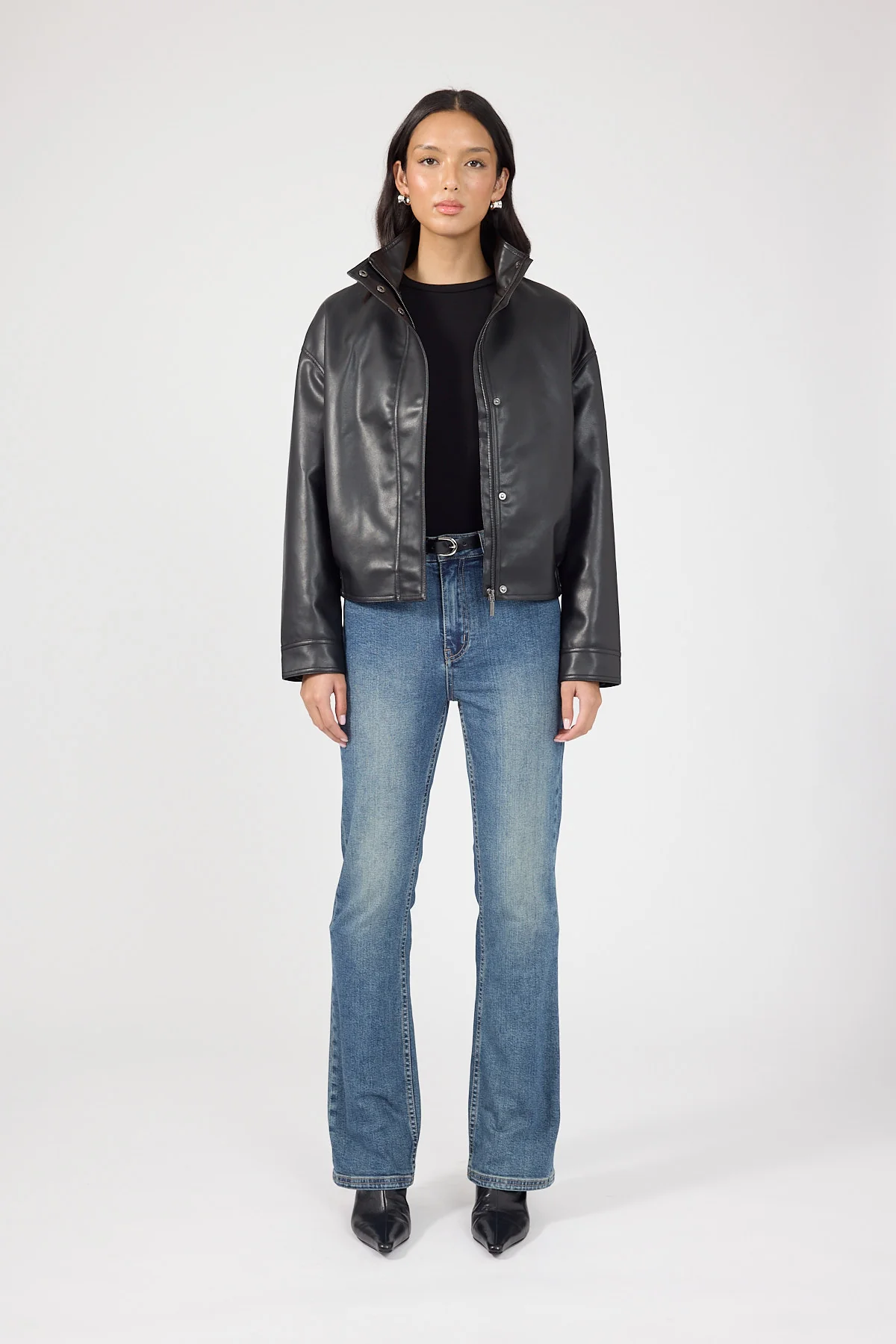 Perfect Stranger Jessie Mid Rise Boot Cut Jean Smoke Blue - Image 6