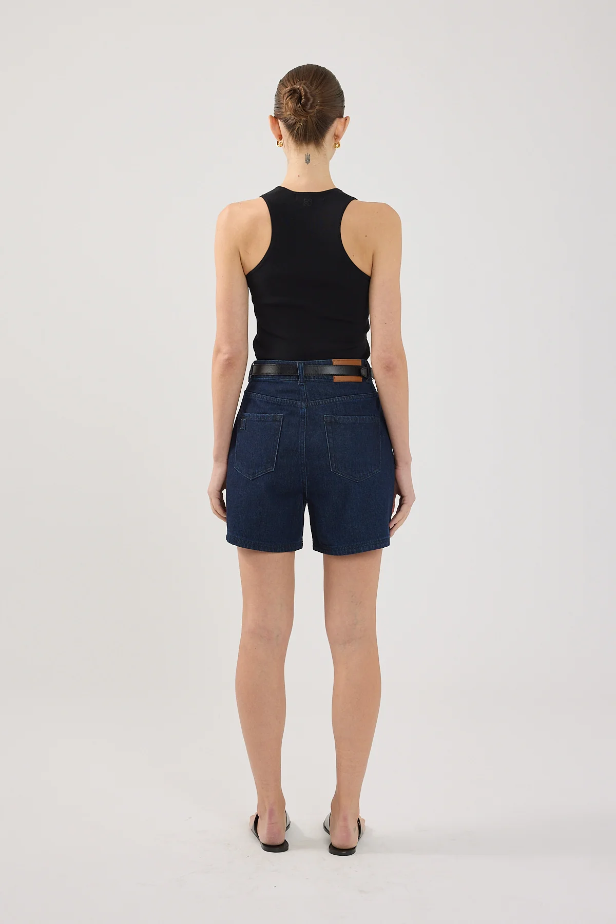 Perfect Stranger High Rise Denim Short Indigo Denim - Image 3