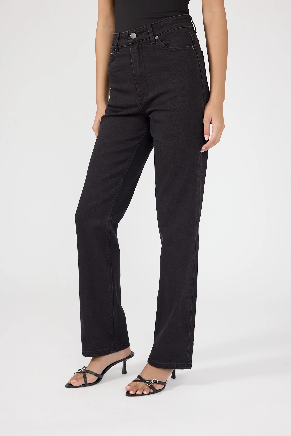 Perfect Stranger High Rise Slim Leg Jean Washed Black - Image 5