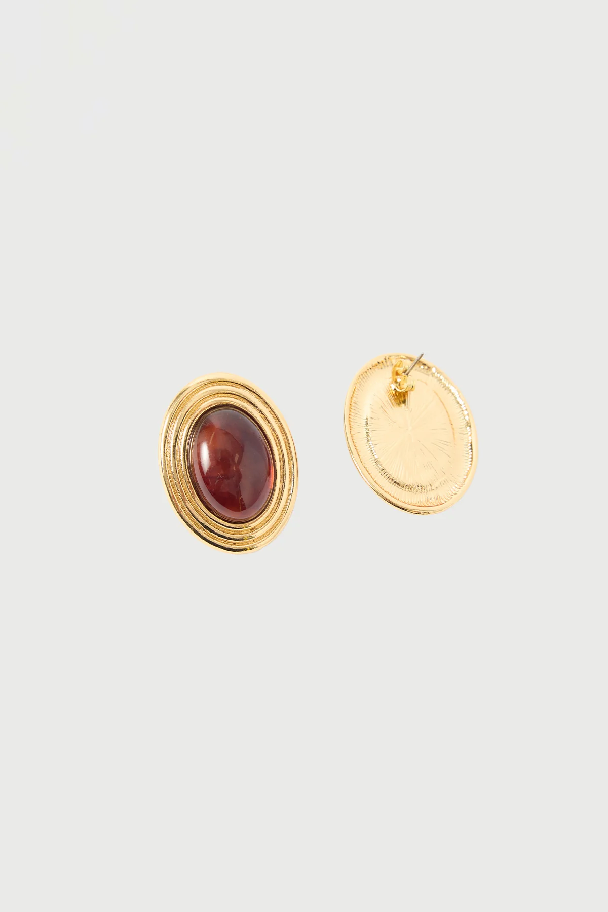 Perfect Stranger Houston Oval Earrings 18K Gold - Image 2