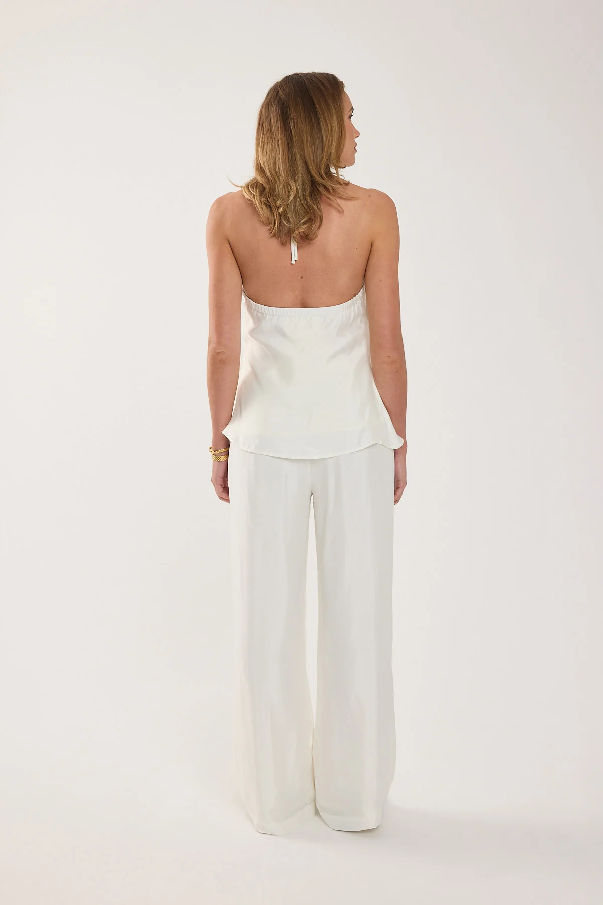 Perfect Stranger Jamie Cupro Mid Rise Pants White - Image 5