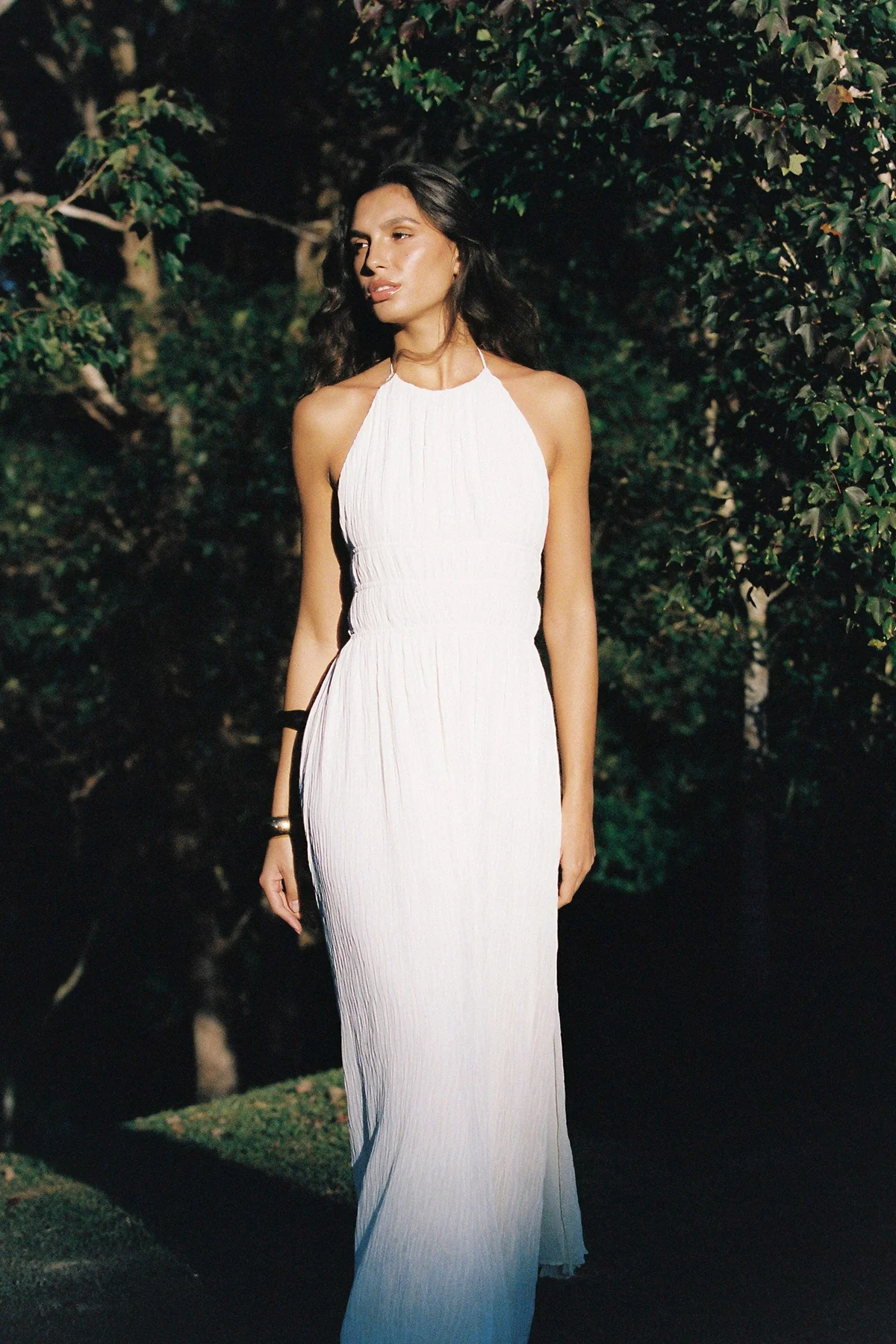Perfect Stranger Janie Halter Maxi Dress Cream - Image 2