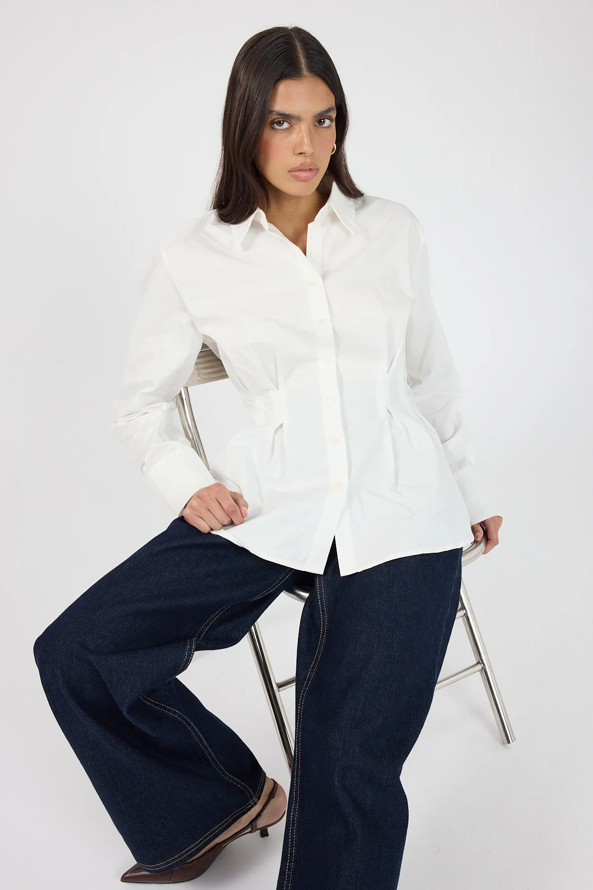 Perfect Stranger Jessie Tailored Shirt White - Image 4