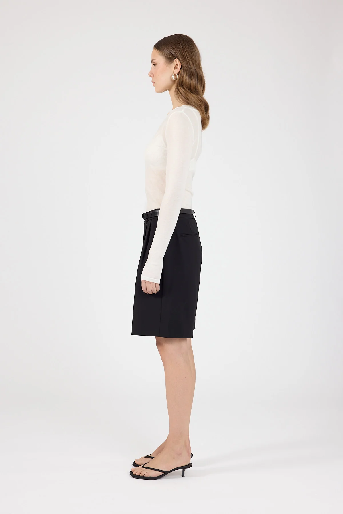 Perfect Stranger Jordi Tailored Longline Short Black - Image 5