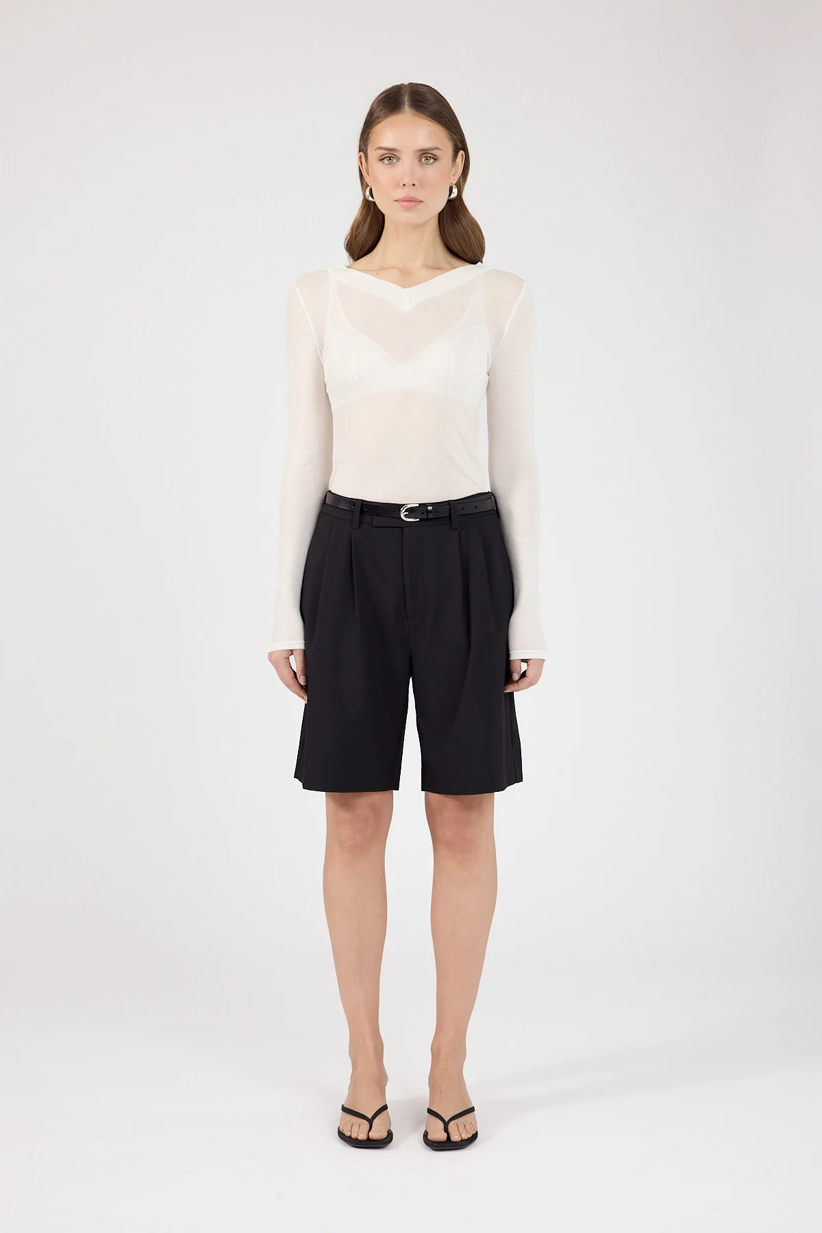 Perfect Stranger Jordi Tailored Longline Short Black - Image 7
