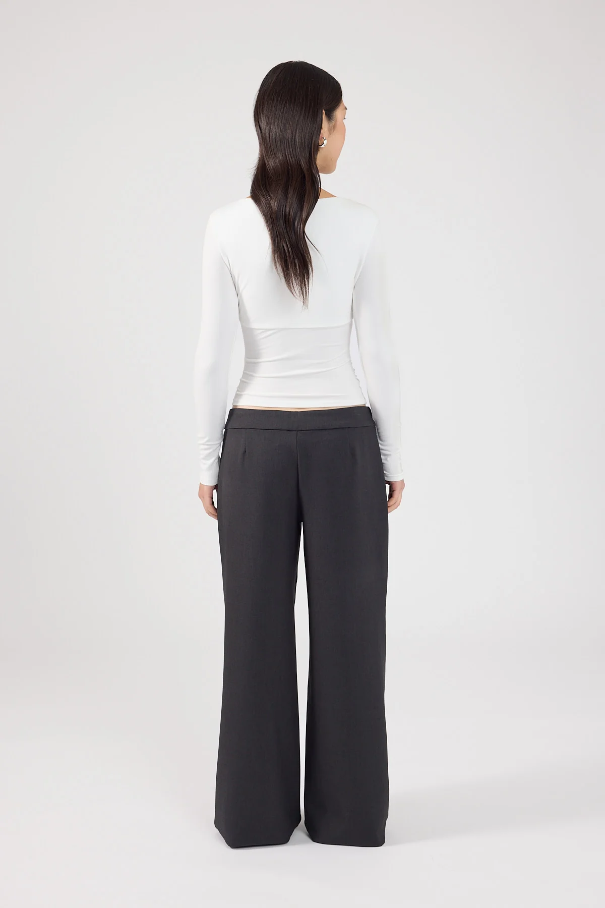 Perfect Stranger Kai Boat Neck Long Sleeve Top White - Image 9