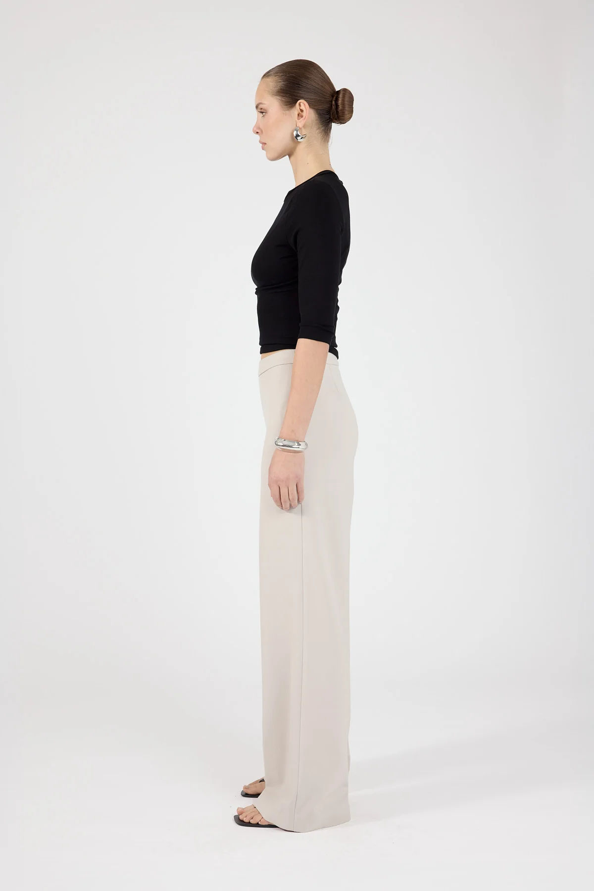 Perfect Stranger Kailani High Rise Pants Stone White - Image 2