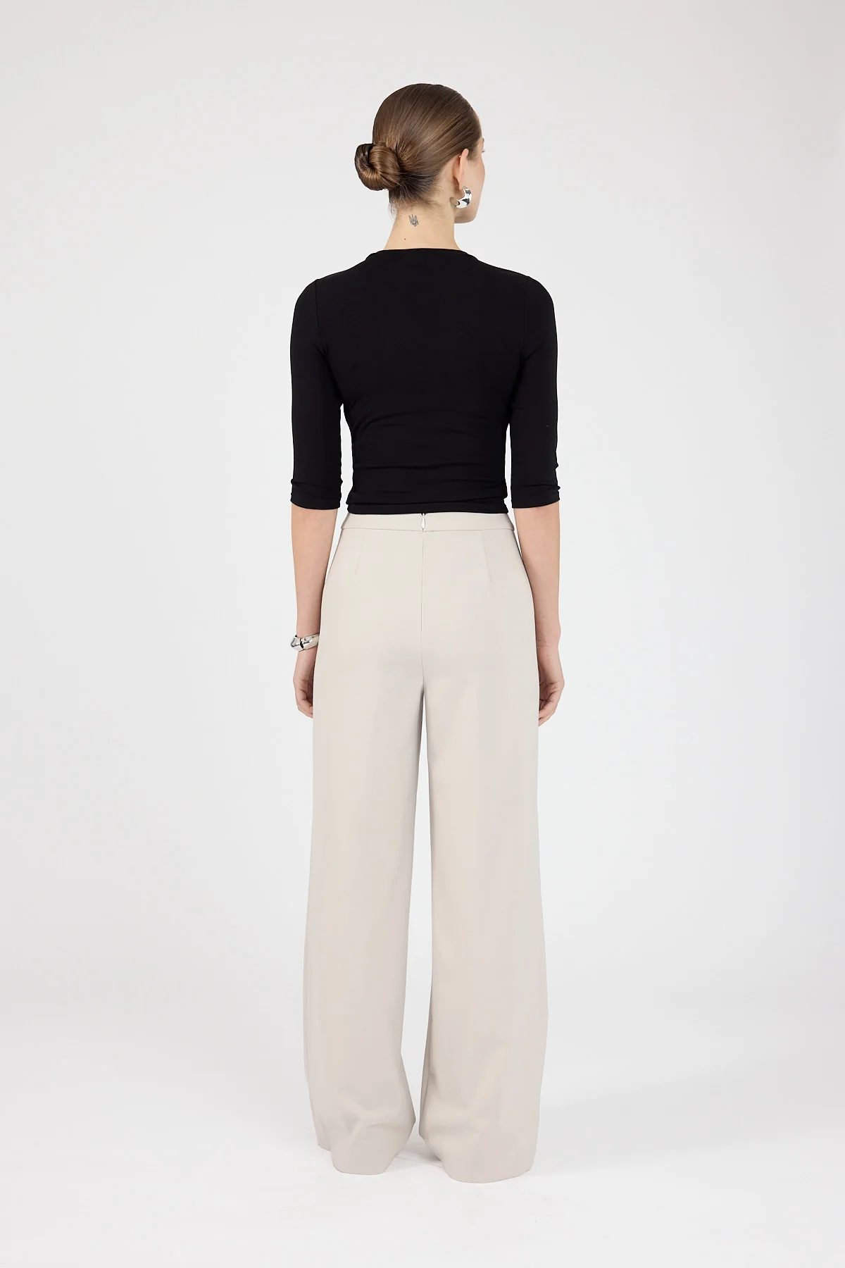 Perfect Stranger Kailani High Rise Pants Stone White - Image 3