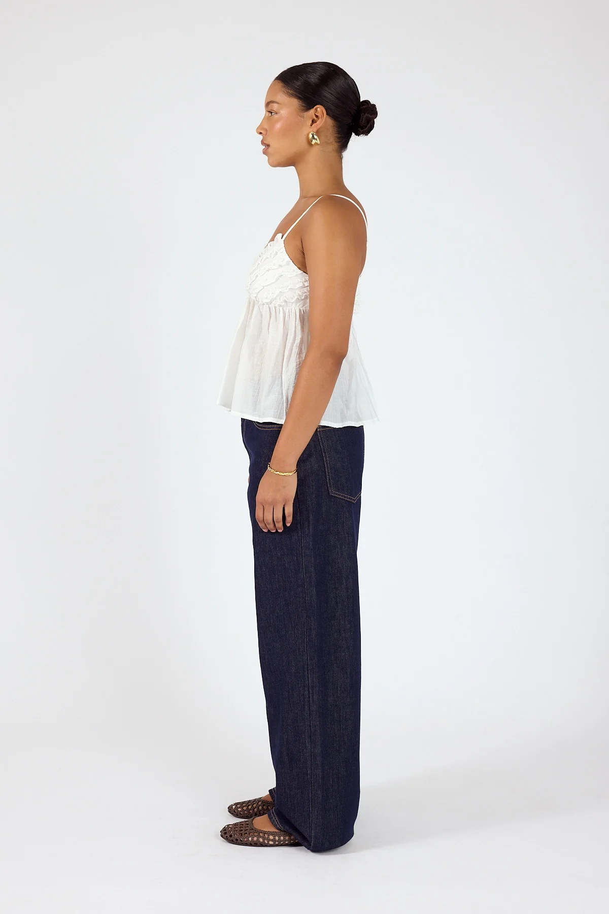 Perfect Stranger Klara Frill Cami Top White - Image 4