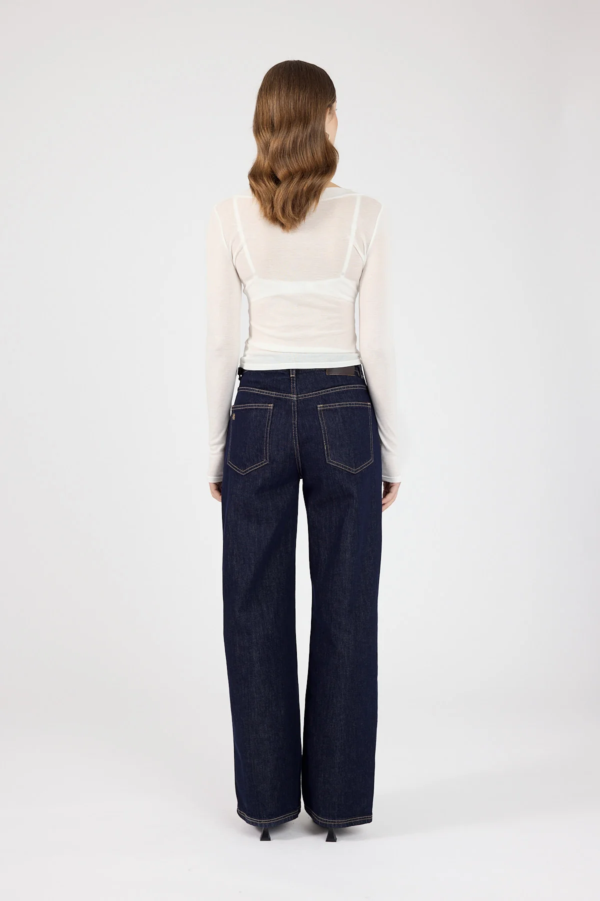 Perfect Stranger Lara Long Sleeve Sheer Top White - Image 5