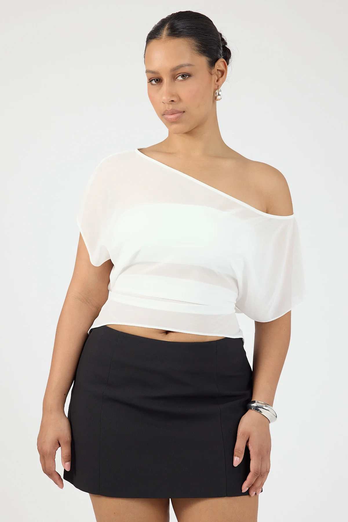 Perfect Stranger Layla Suiting Mid Rise Skort Black - Image 2