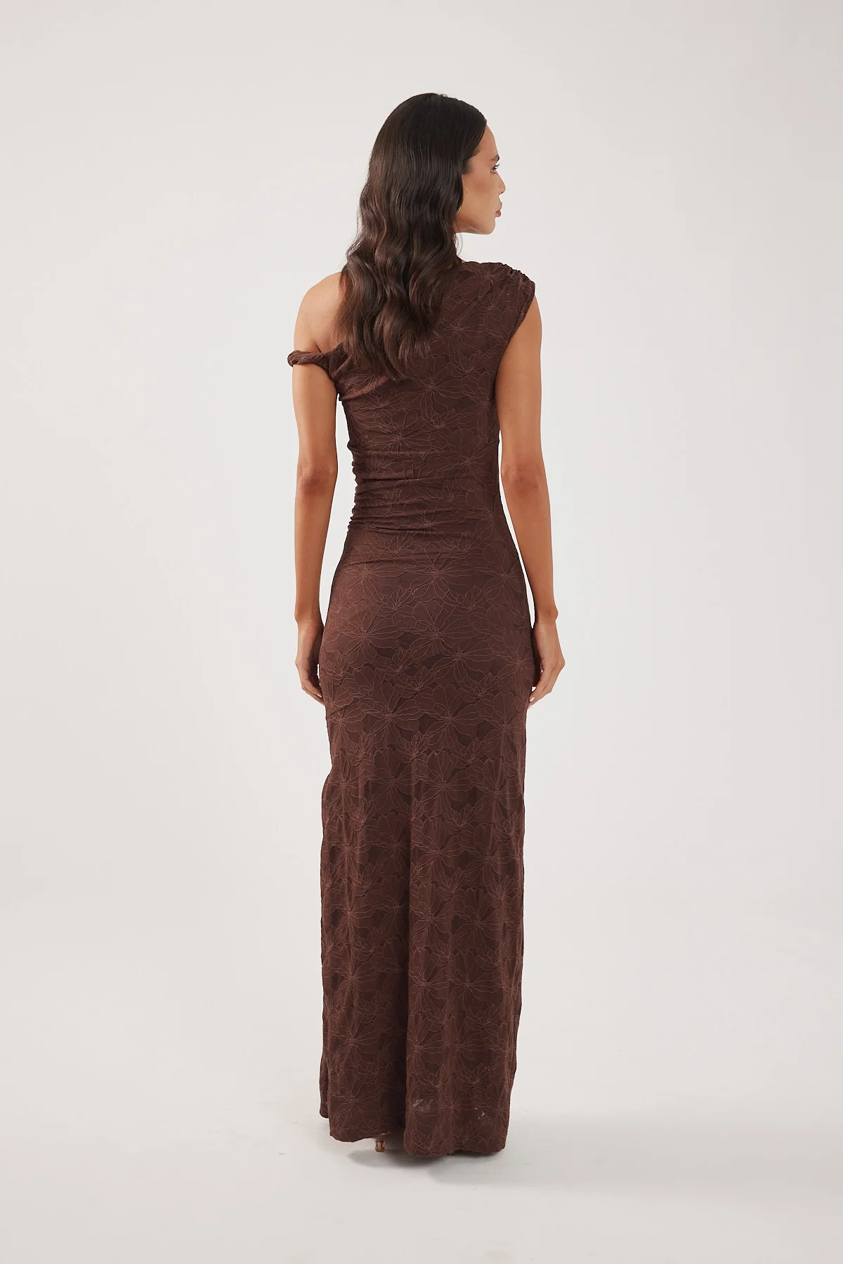Perfect Stranger Lilo Lace Maxi Dress Brown - Image 6