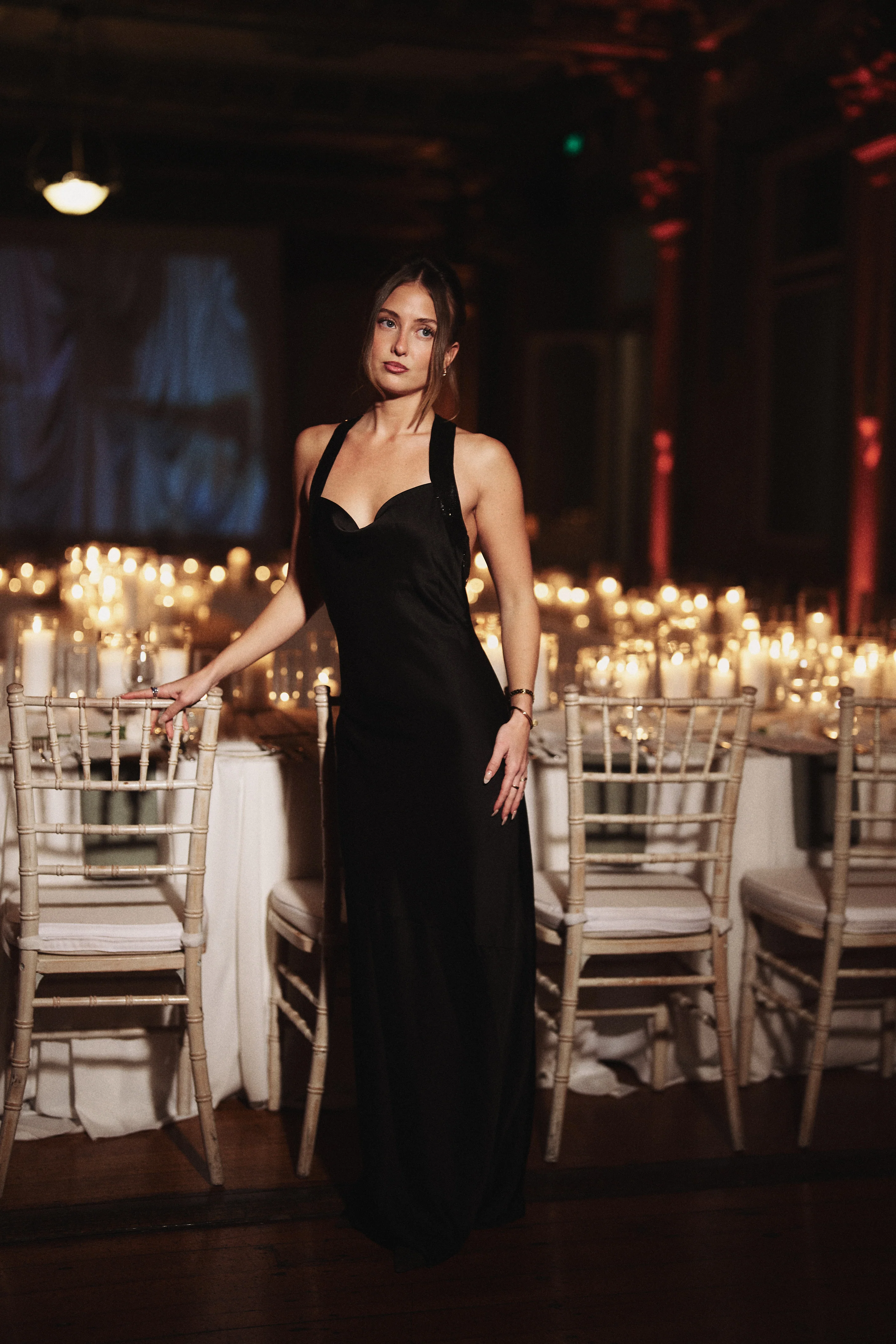 Perfect Stranger Lolli Satin Maxi Dress Black - Image 4