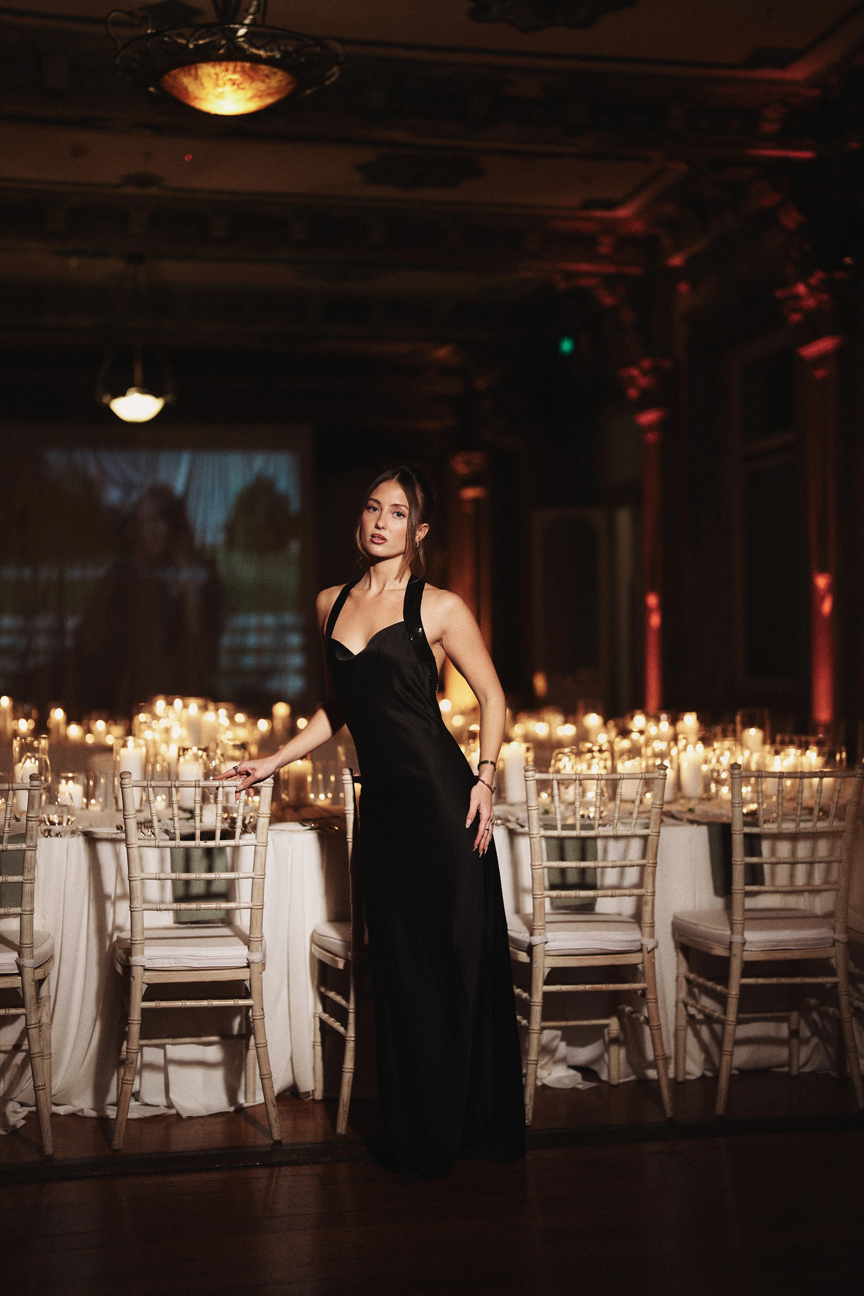 Perfect Stranger Lolli Satin Maxi Dress Black - Image 7
