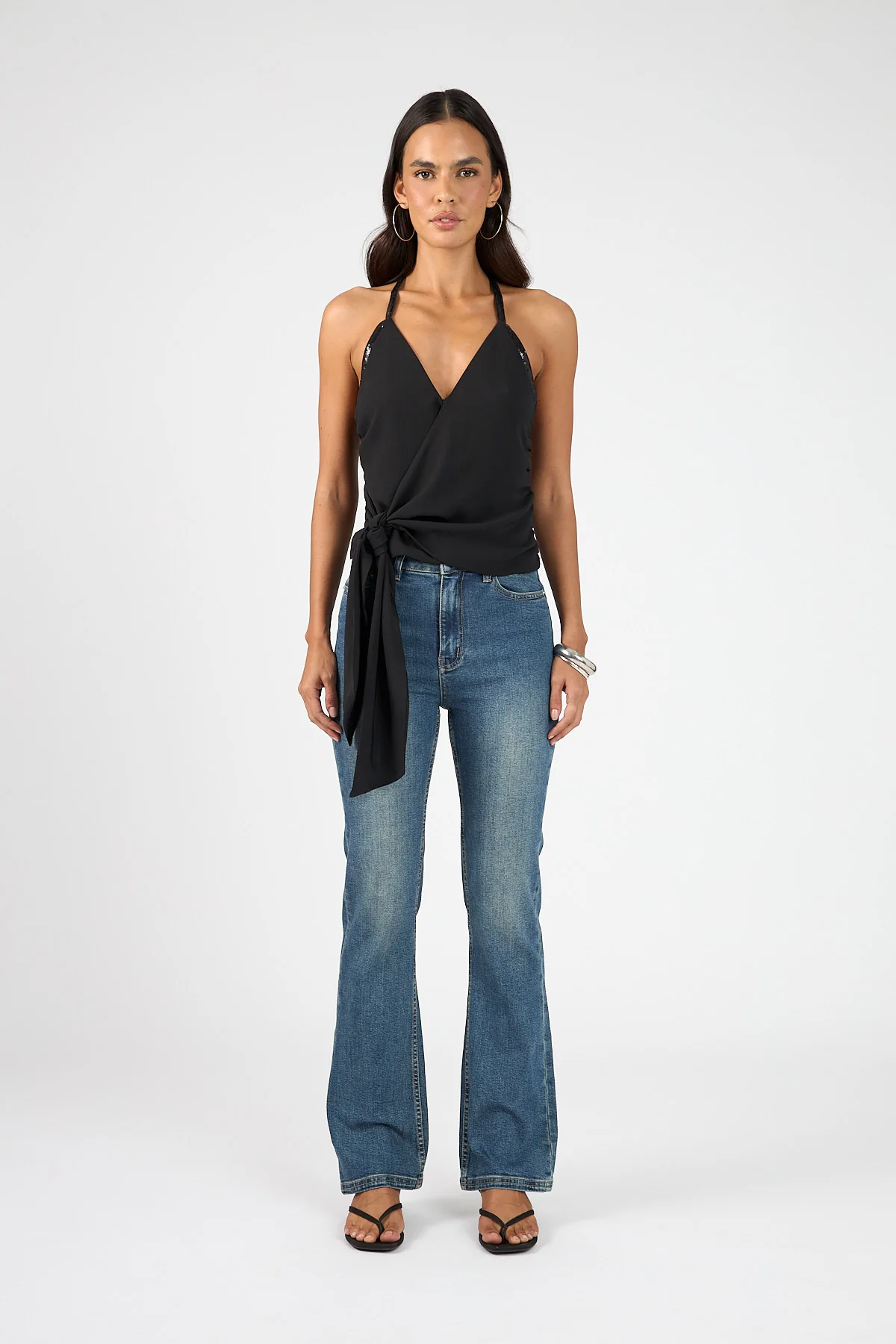 Perfect Stranger Lolli Wrap Top Black - Image 11