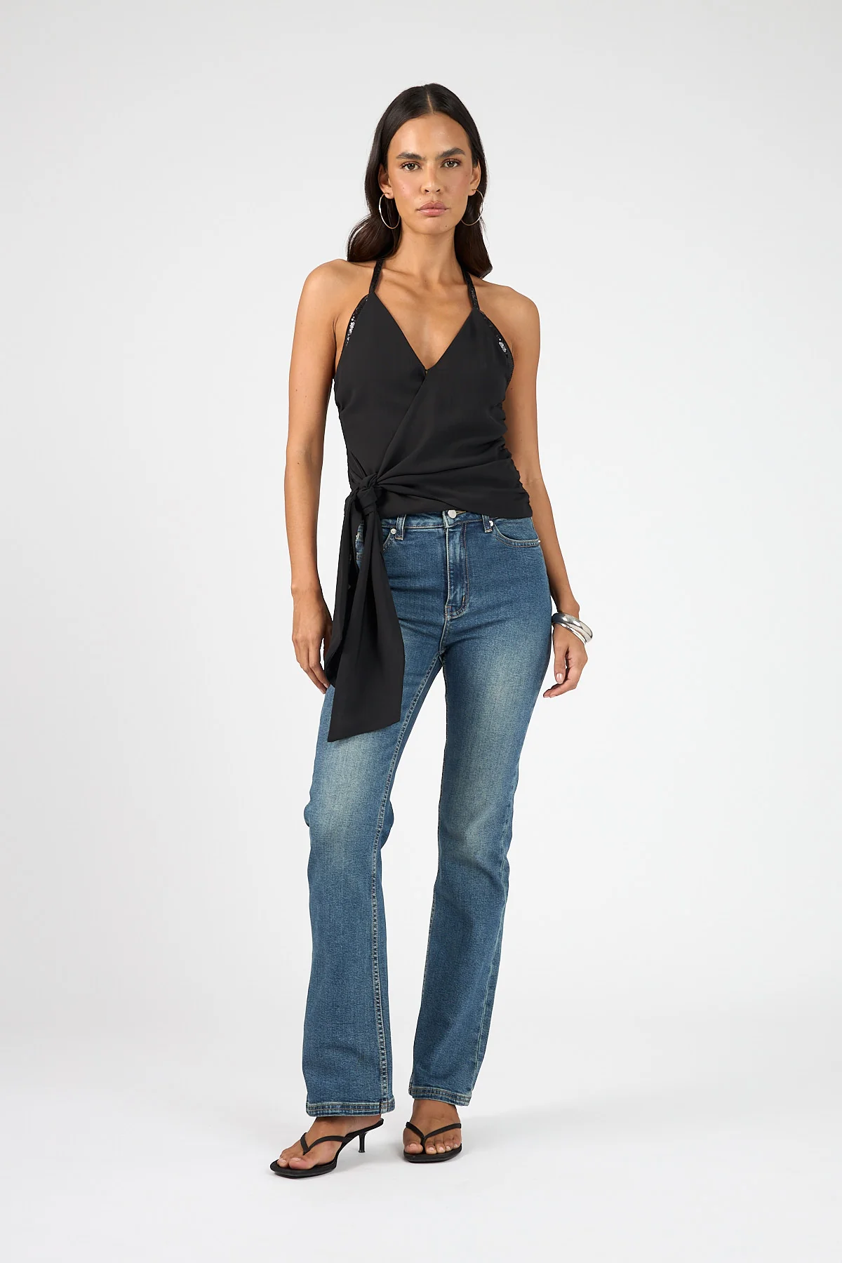 Perfect Stranger Lolli Wrap Top Black - Image 12