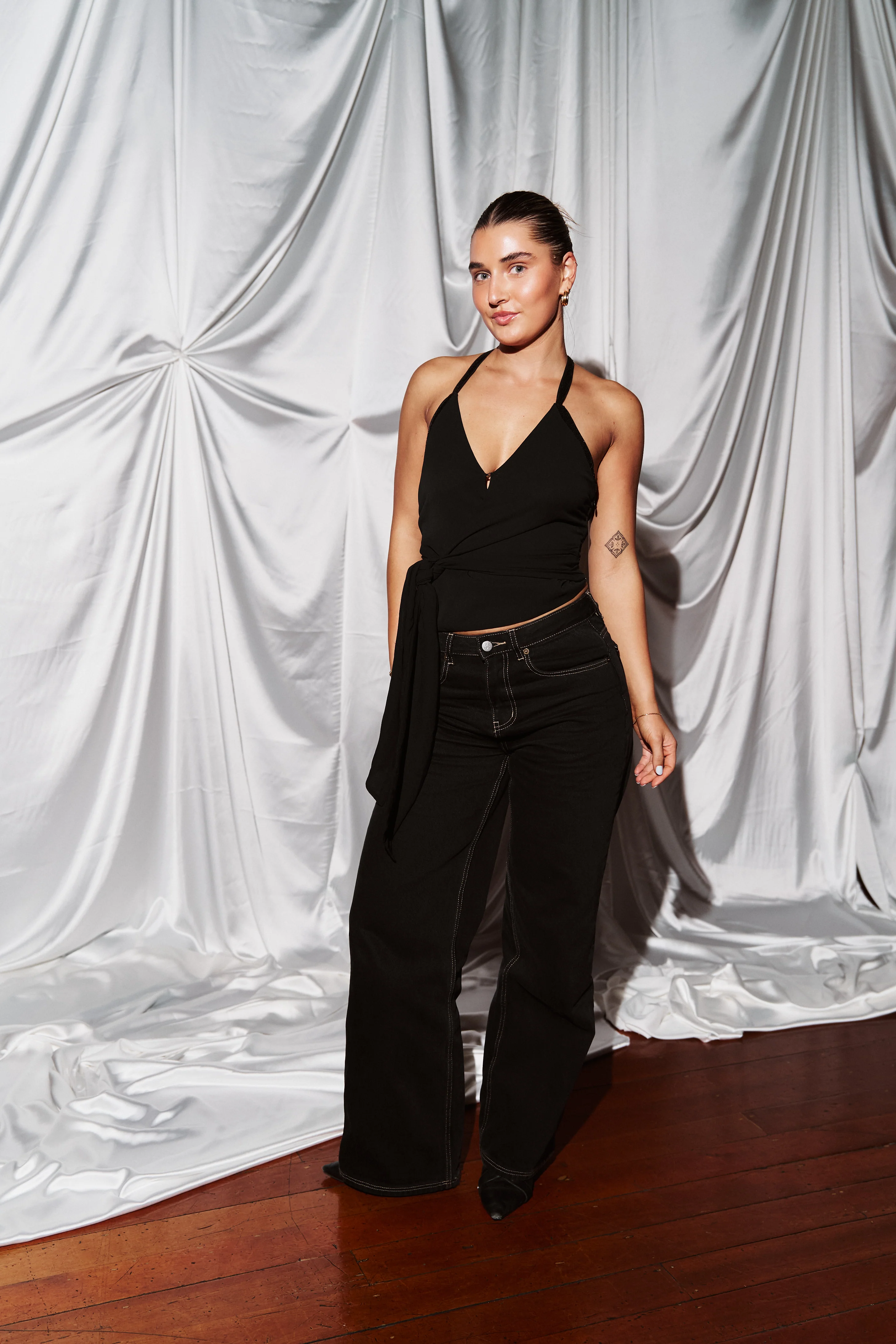 Perfect Stranger Lolli Wrap Top Black - Image 8
