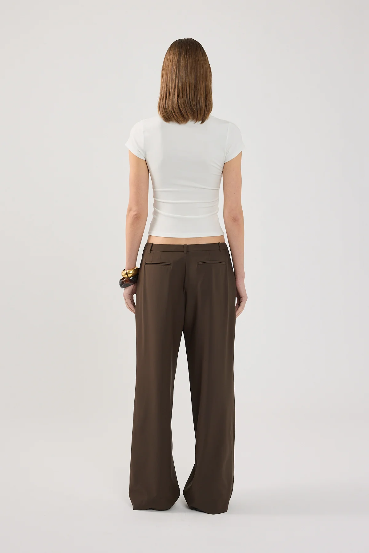 Perfect Stranger Longline Cap Sleeve Tee white - Image 3