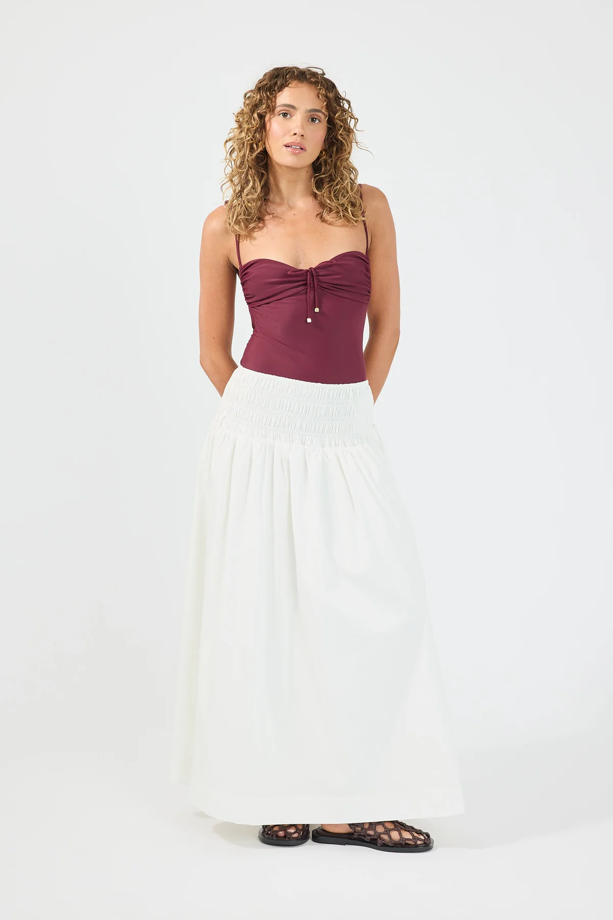 Perfect Stranger Lotte One Piece Burgundy - Image 4