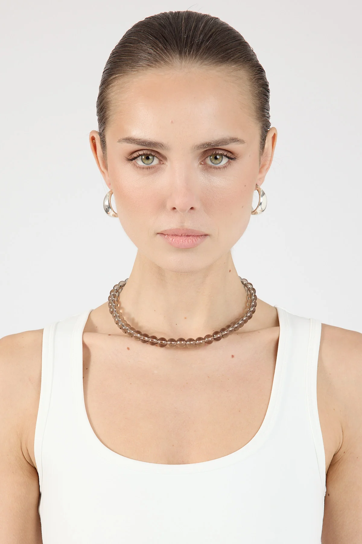 Perfect Stranger Lou Beaded Necklace Brown - Image 5