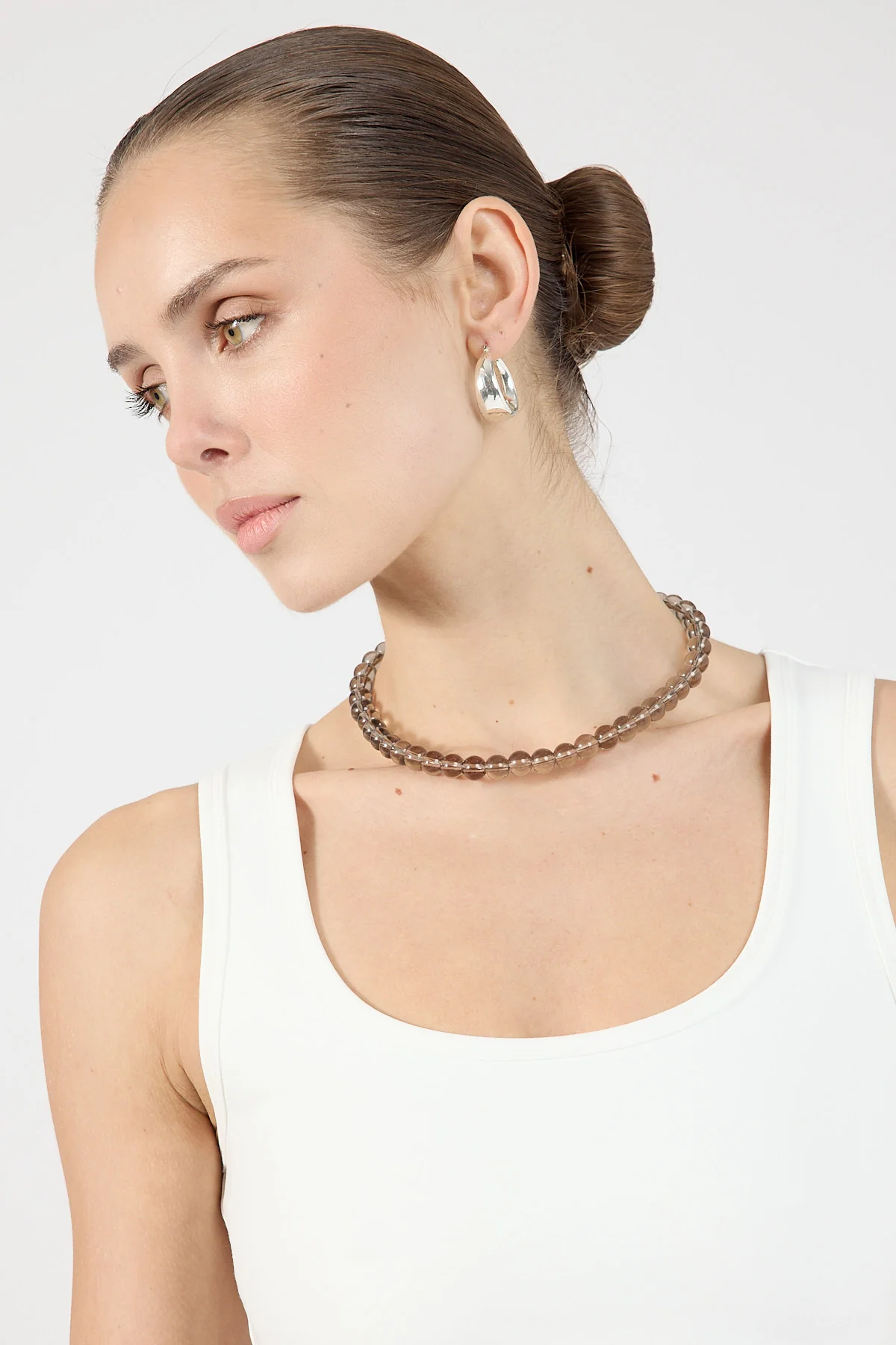 Perfect Stranger Lou Beaded Necklace Brown - Image 6