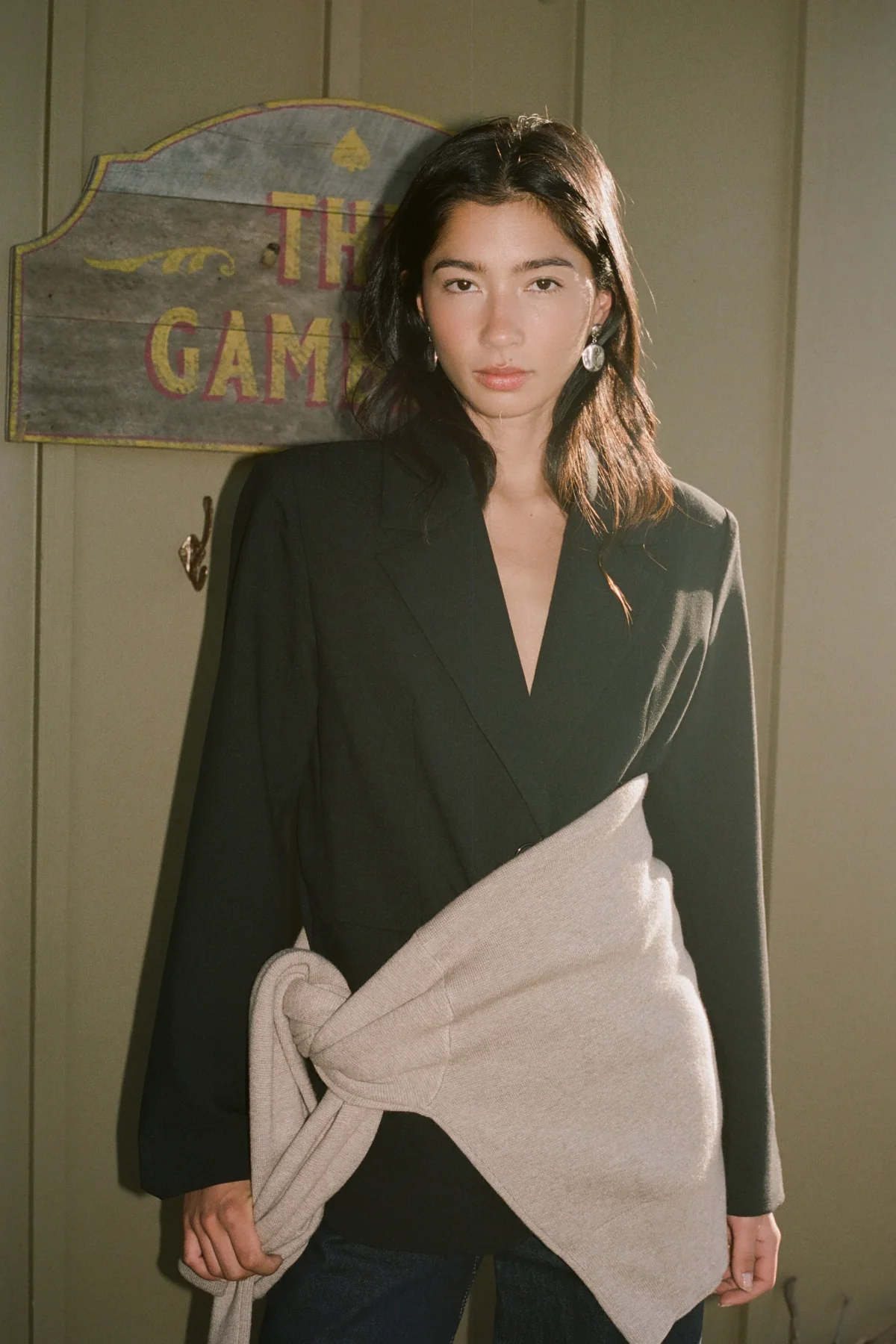 Perfect Stranger Luca Oversized Blazer Black - Image 3