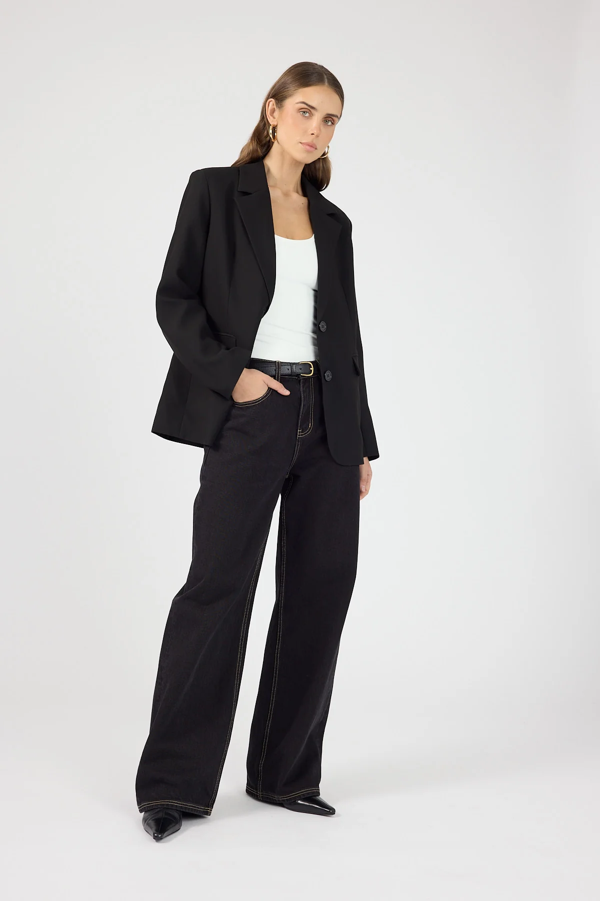 Perfect Stranger Luca Oversized Blazer Black - Image 8