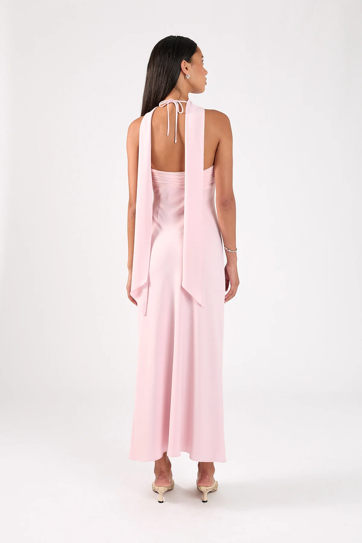 Perfect Stranger Luccia Scarf Maxi Dress Pink - Image 7