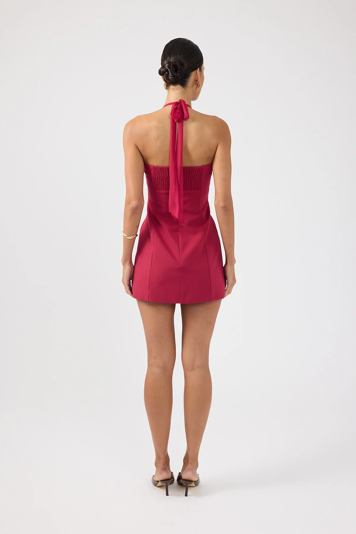 Perfect Stranger Lula Halter Mini Dress Red - Image 5