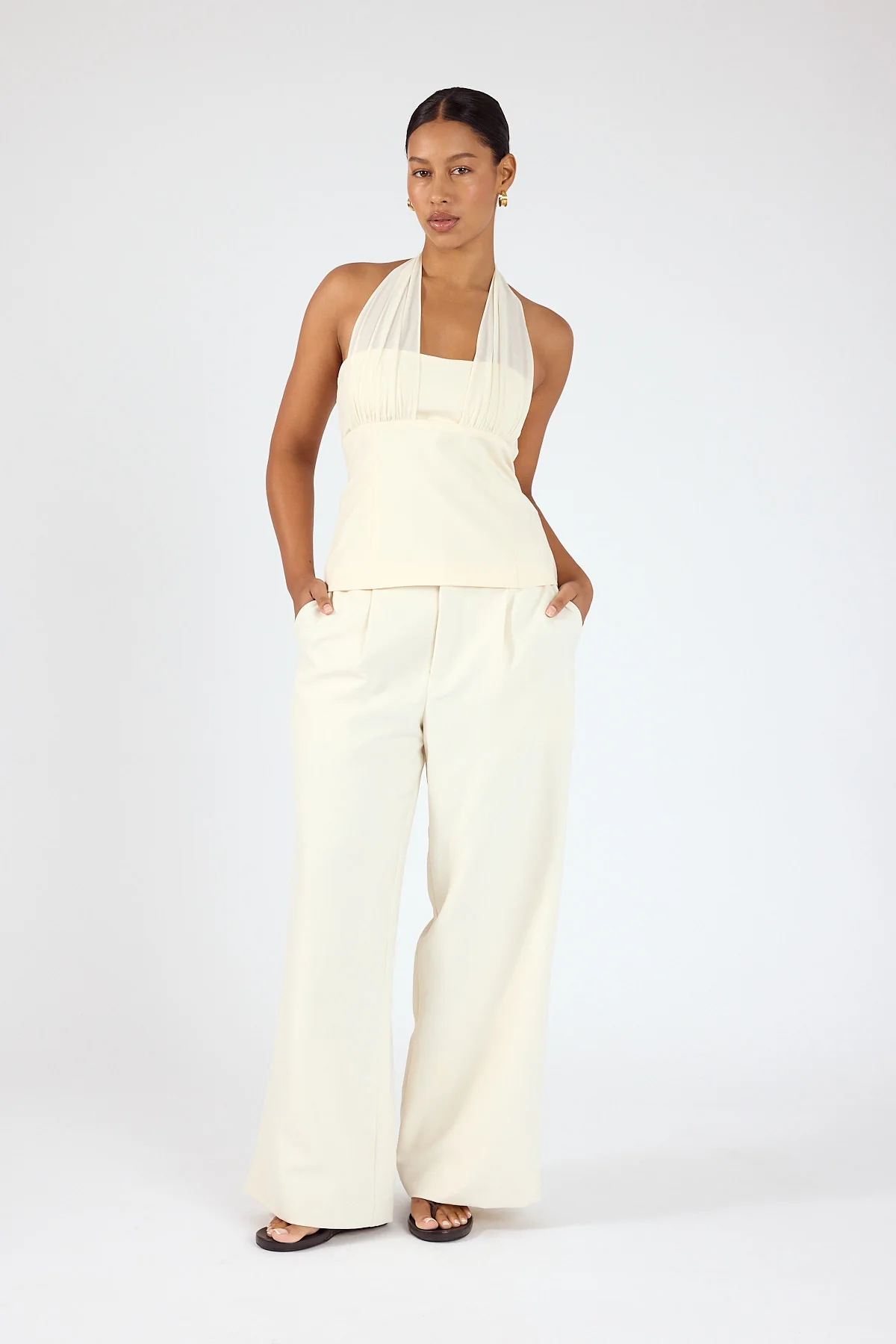 Perfect Stranger Lula Halter Top Cream - Image 3