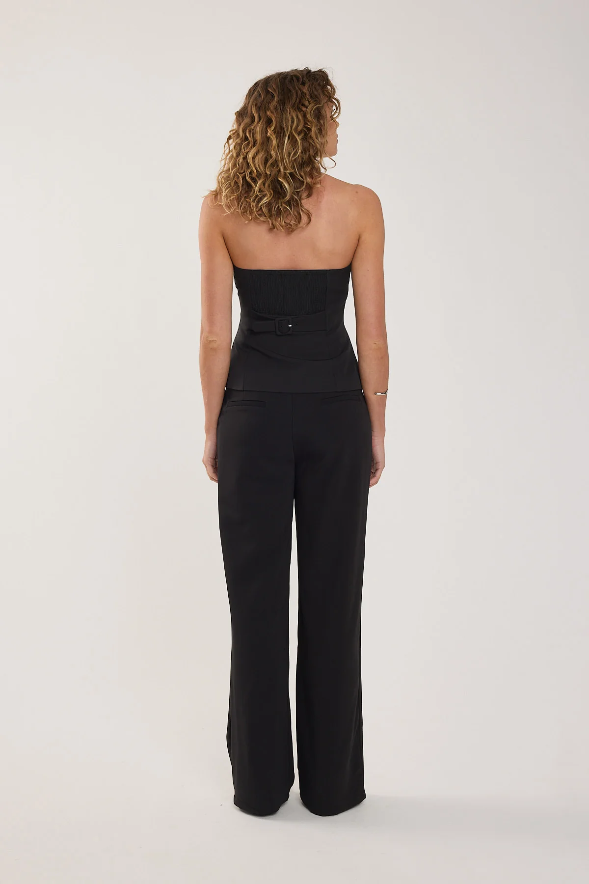 Perfect Stranger Lulu Halter Tailored Vest Black - Image 4