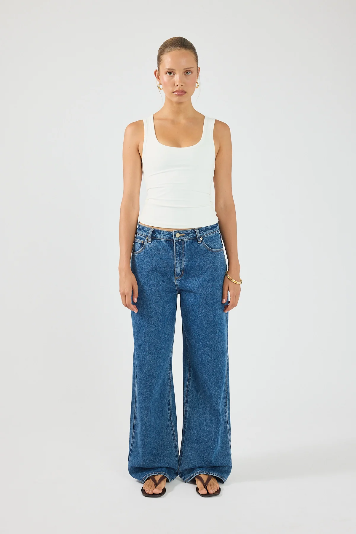 Perfect Stranger Luma Stretch Tank Top White - Image 6