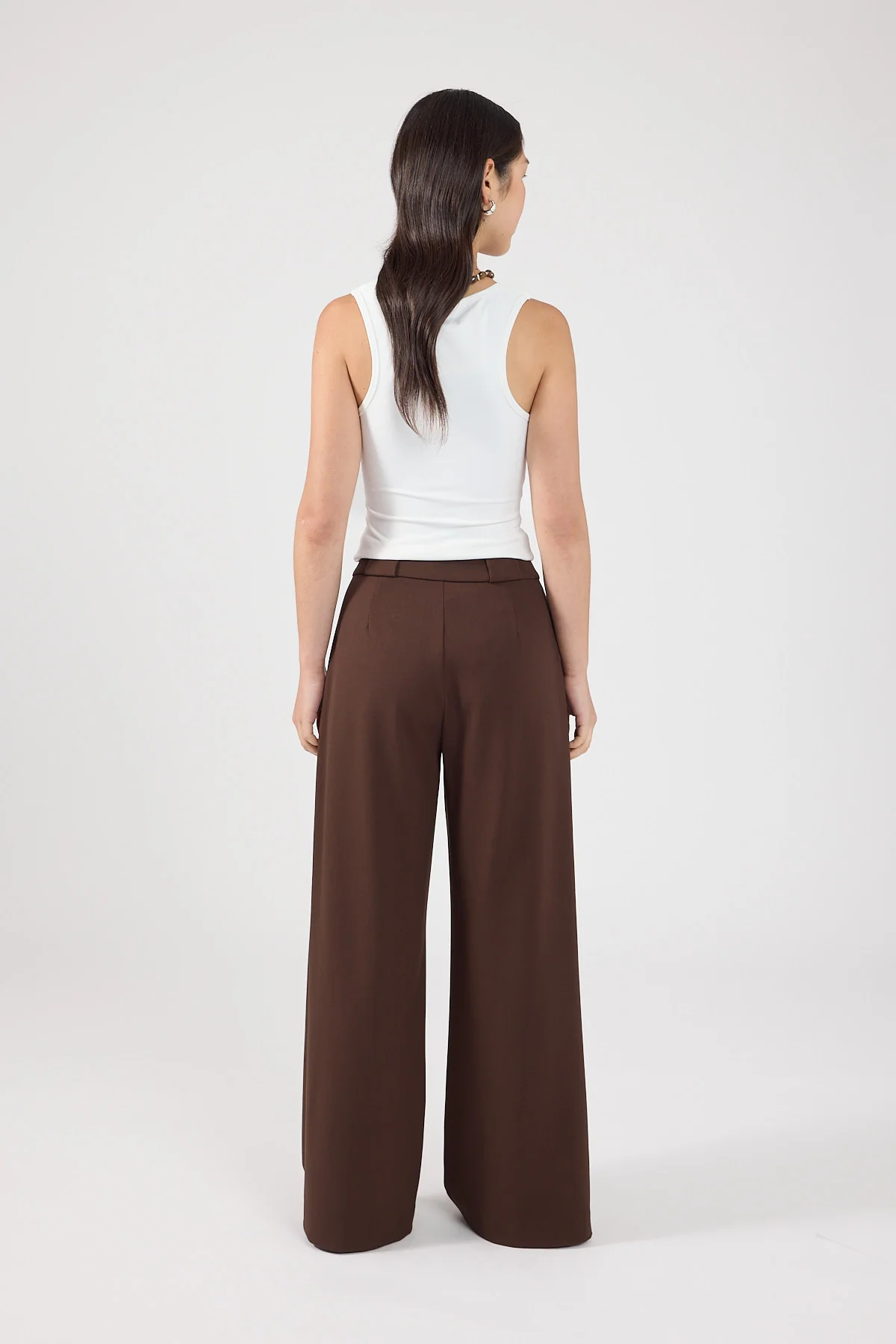 Perfect Stranger Mackenzie Pleated Pant Brown - Image 3