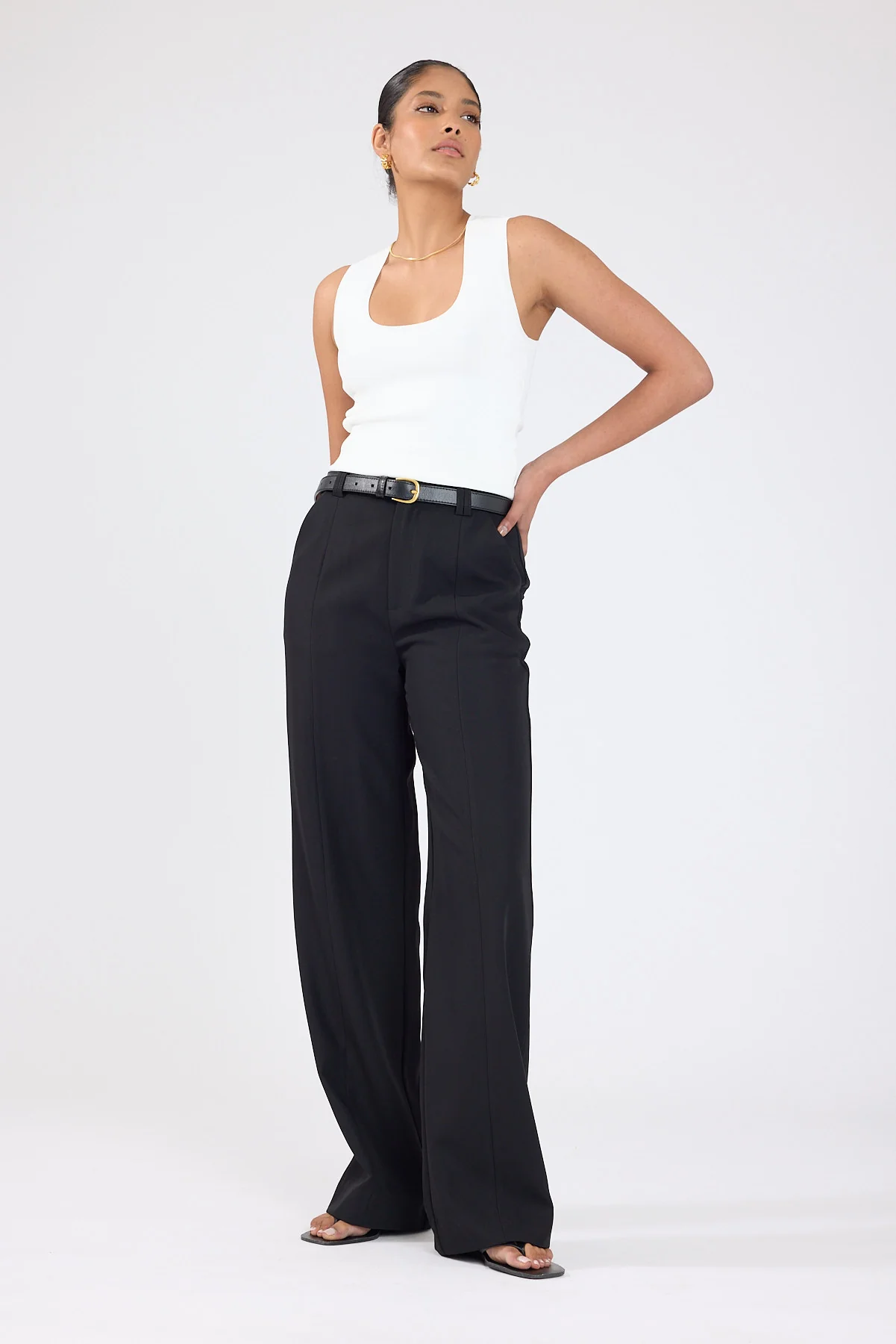 Perfect Stranger Maisie Recycled High Rise Pant Black - Image 4
