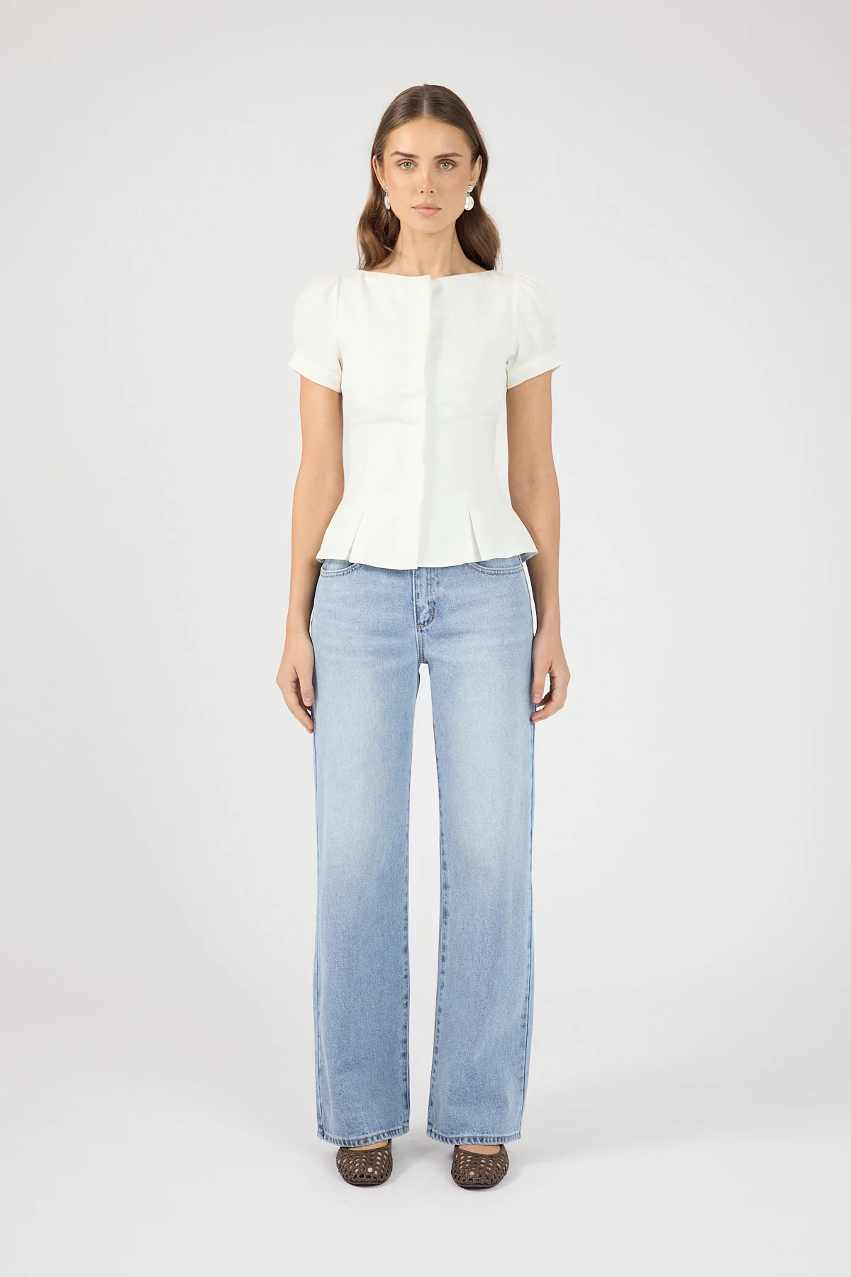 Perfect Stranger Mariana Short Sleeve Top White