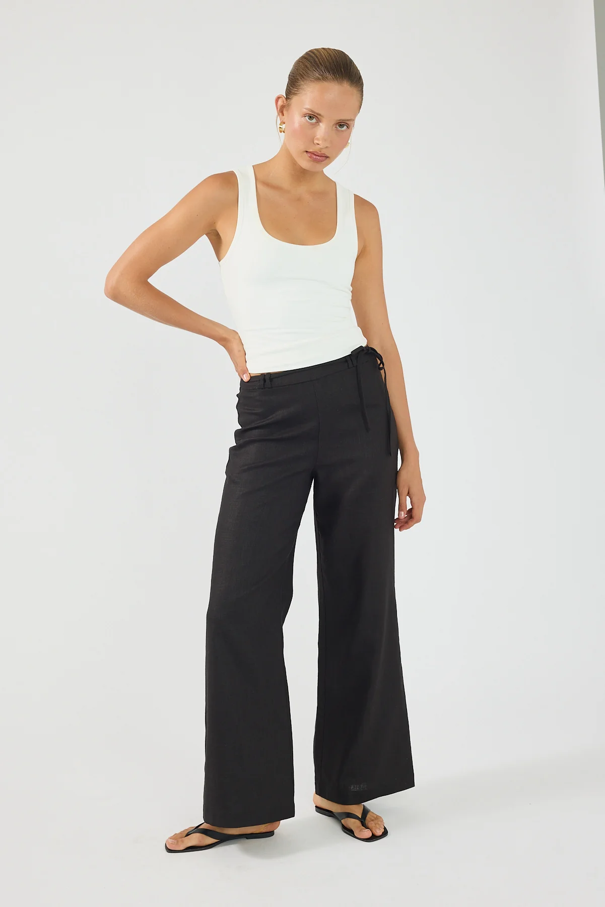 Perfect Stranger Marlo Mid Rise Menorca Pant Black - Image 4