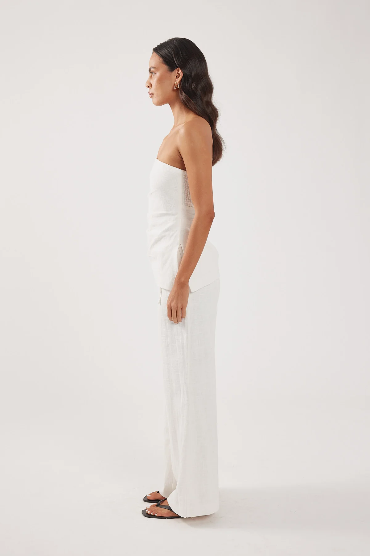 Perfect Stranger Marlo Mid Rise Menorca Pant White - Image 2