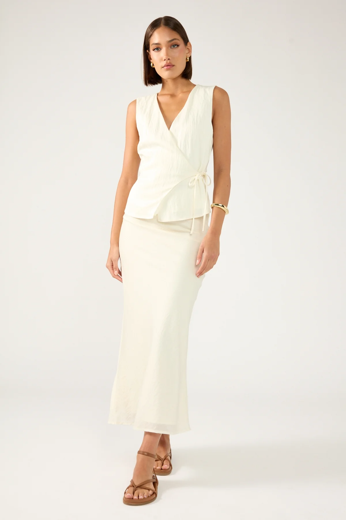 Perfect Stranger Marybelle Maxi Skirt Cream - Image 6