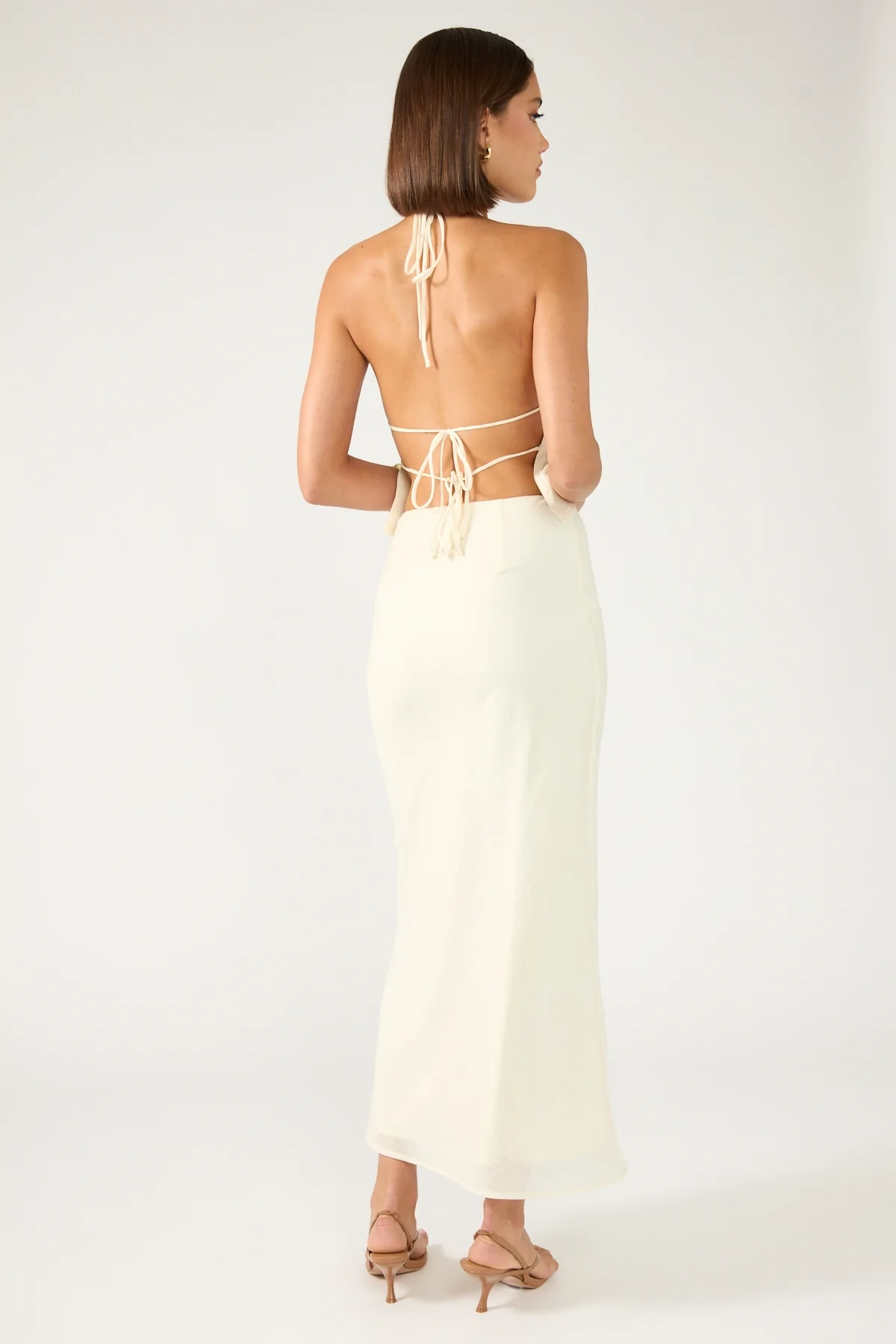 Perfect Stranger Marybelle Maxi Skirt Cream - Image 7