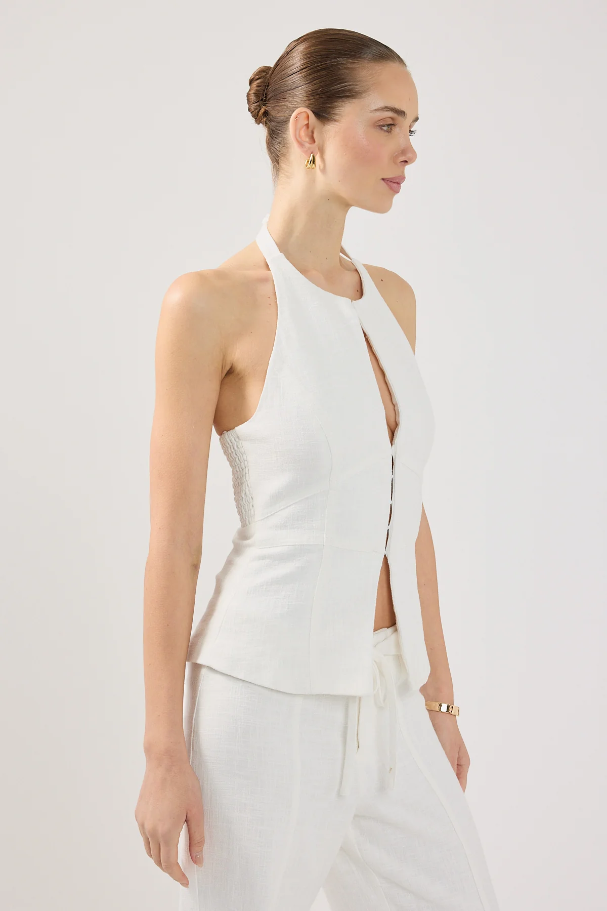 Perfect Stranger Maui Keyhole Top White - Image 7