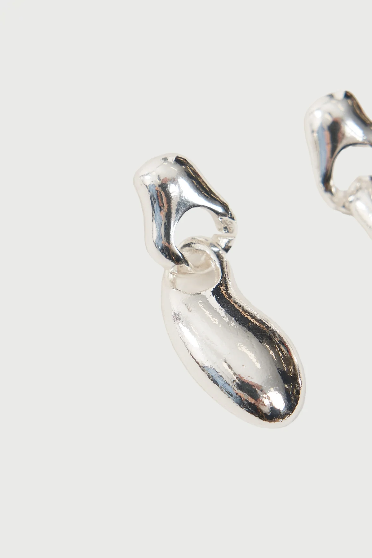 Perfect Stranger Melting Drop Earrings Silver Plated - Image 2