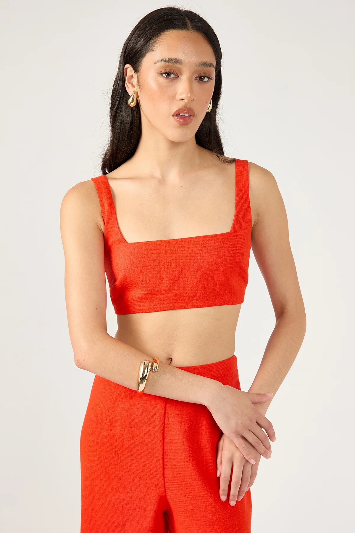 Perfect Stranger Menorca Square Neck Bralette Red - Image 3