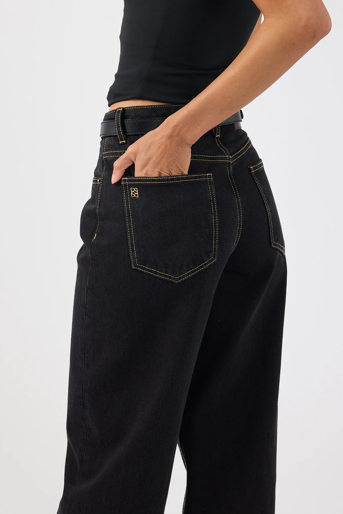 Perfect Stranger Mid Rise Baggy Jean Washed Grey - Image 4