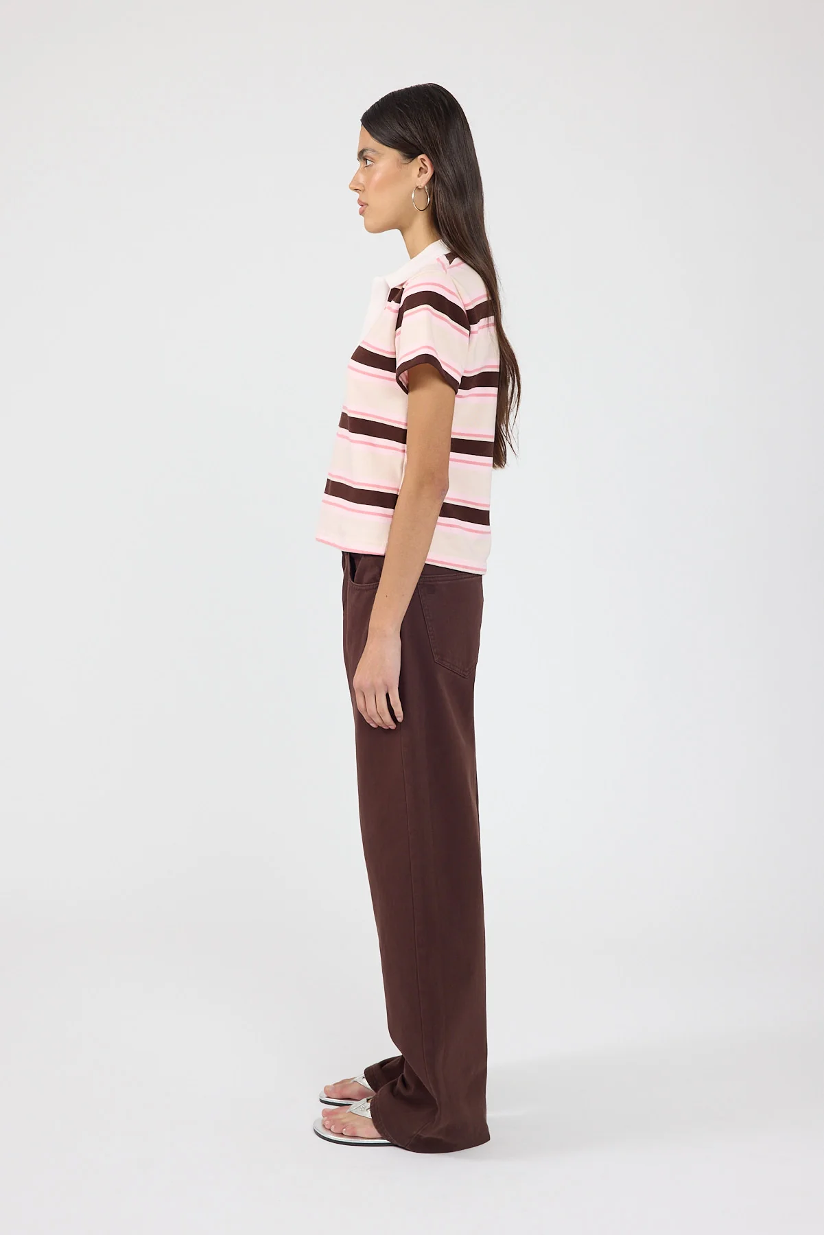 Perfect Stranger Mid Rise Baggy Jean Brown - Image 8