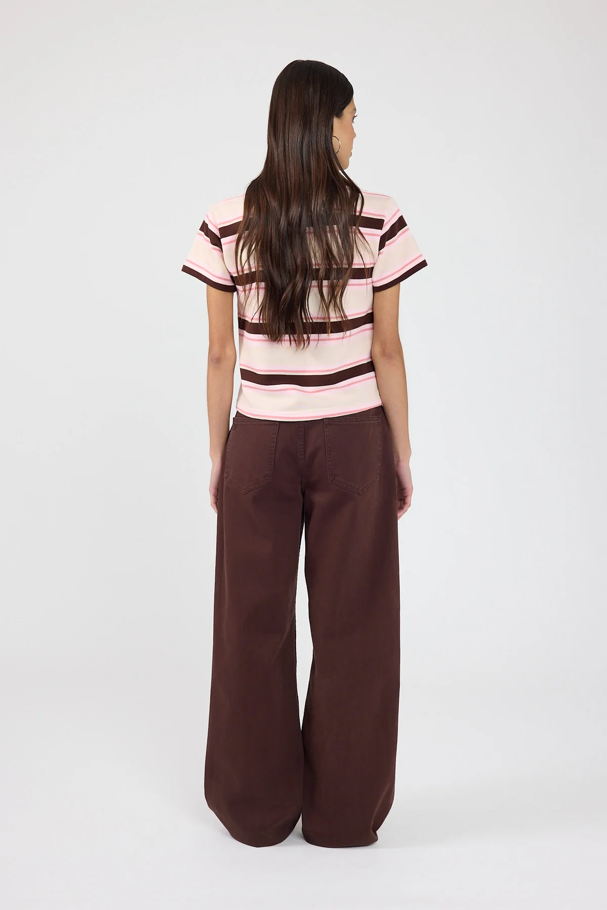 Perfect Stranger Mid Rise Baggy Jean Brown - Image 9