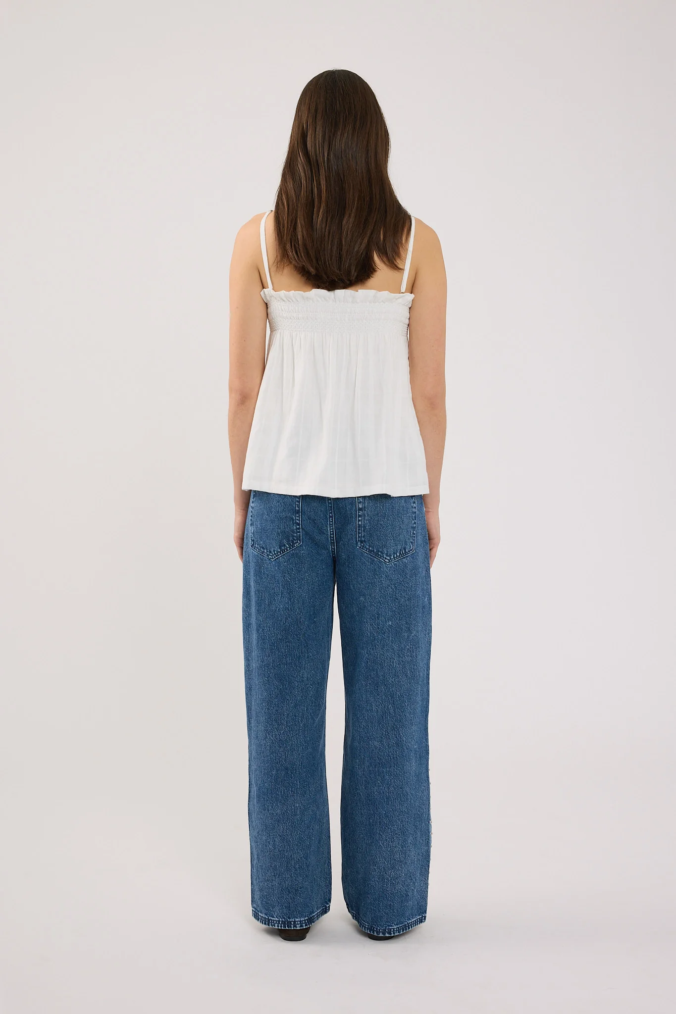 Perfect Stranger Mikey Shirred Top White - Image 3